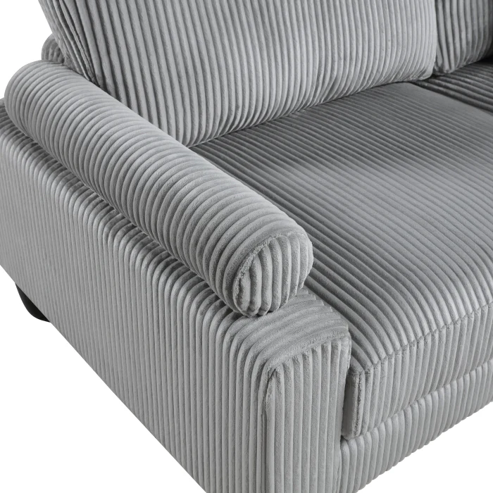 Skylum Corduroy Modular Sectional with Ottoman - Image 12