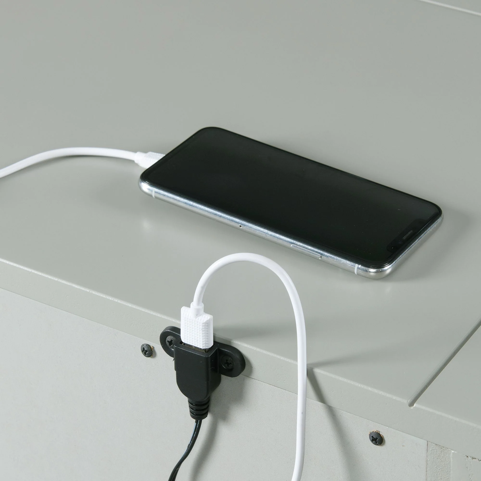 Slater - Nightstand With USB - Gray - Image 6