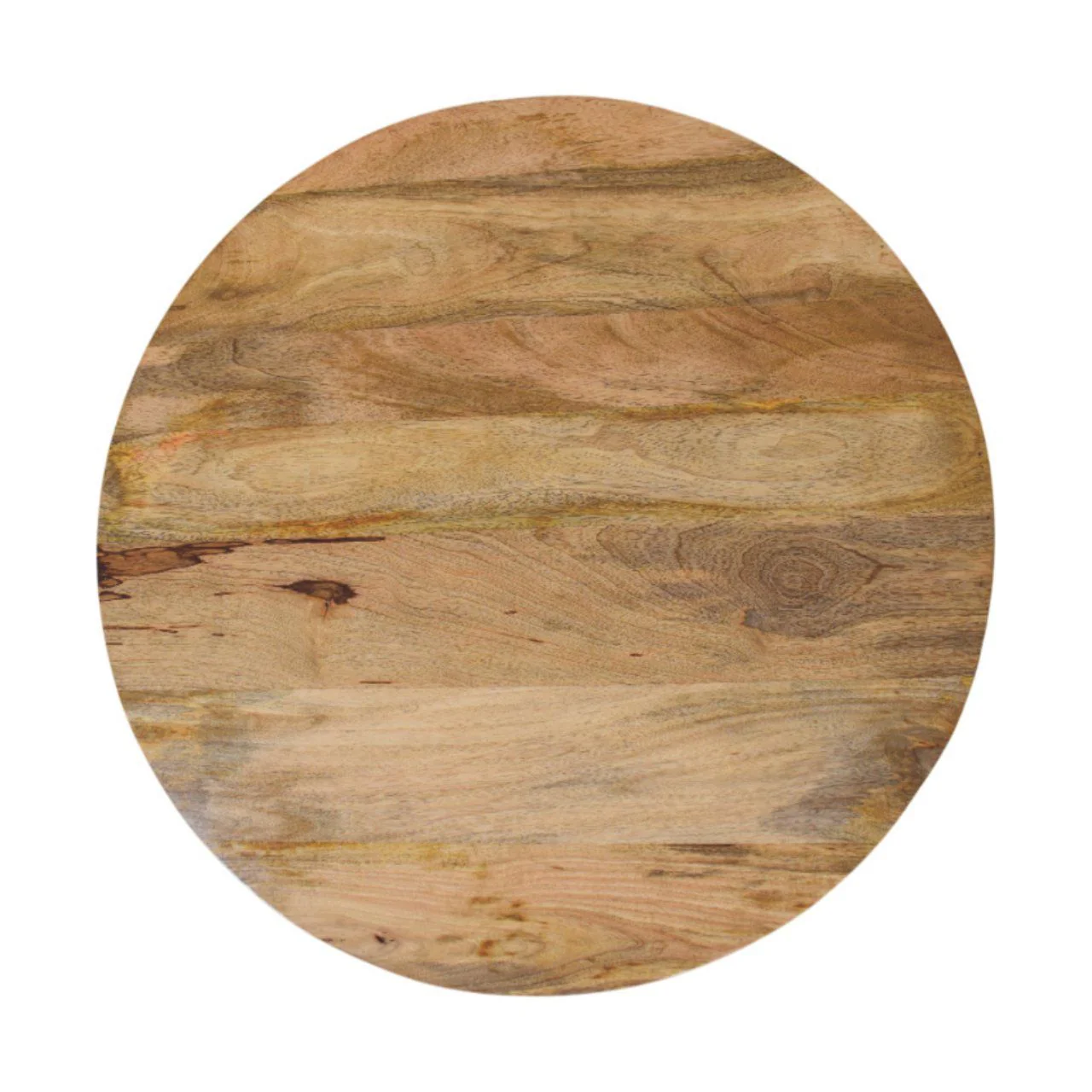 Slatted Round Coffee Table - Beige - Image 2