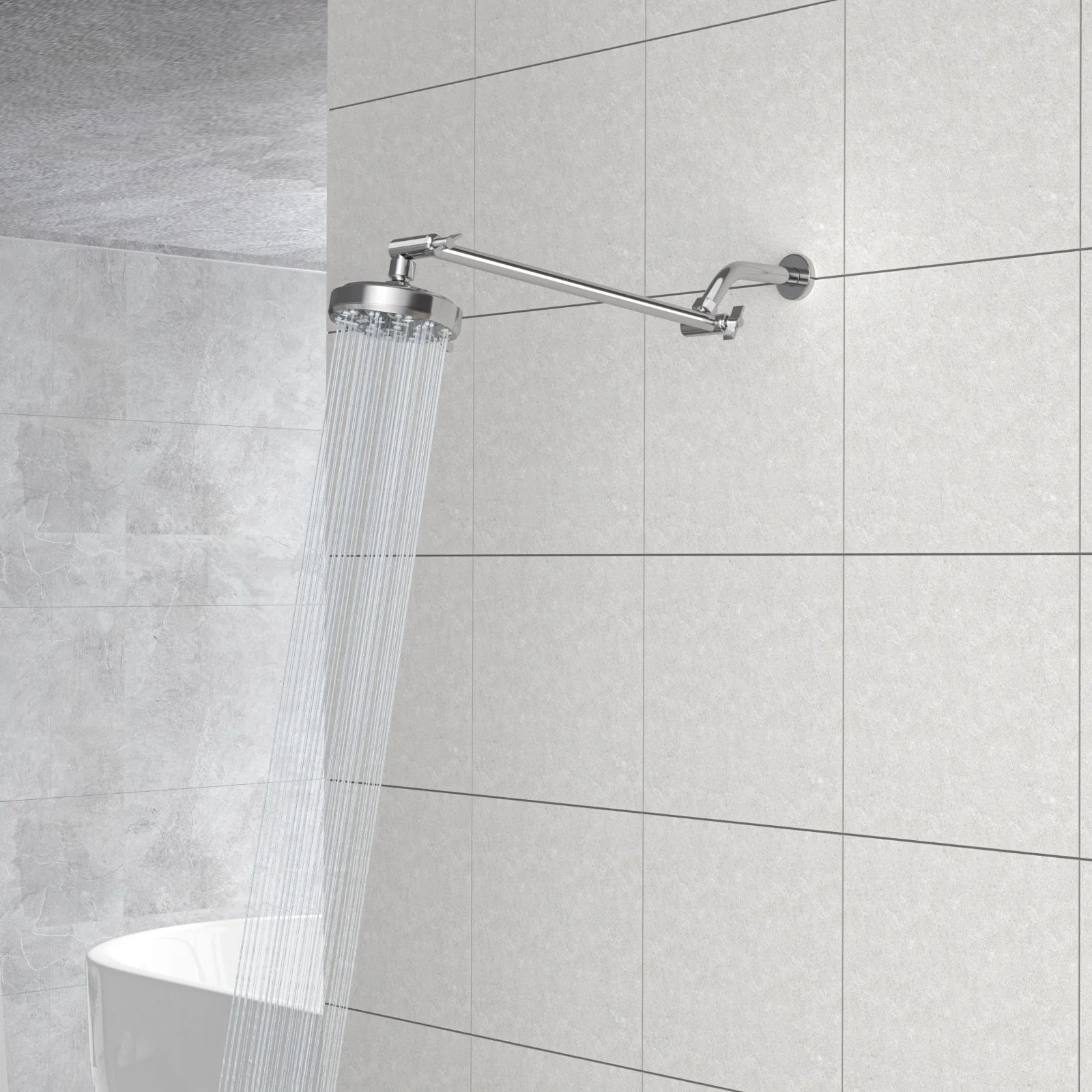Sleek Design Stainless Steel Shower Arm Extension - Image 14