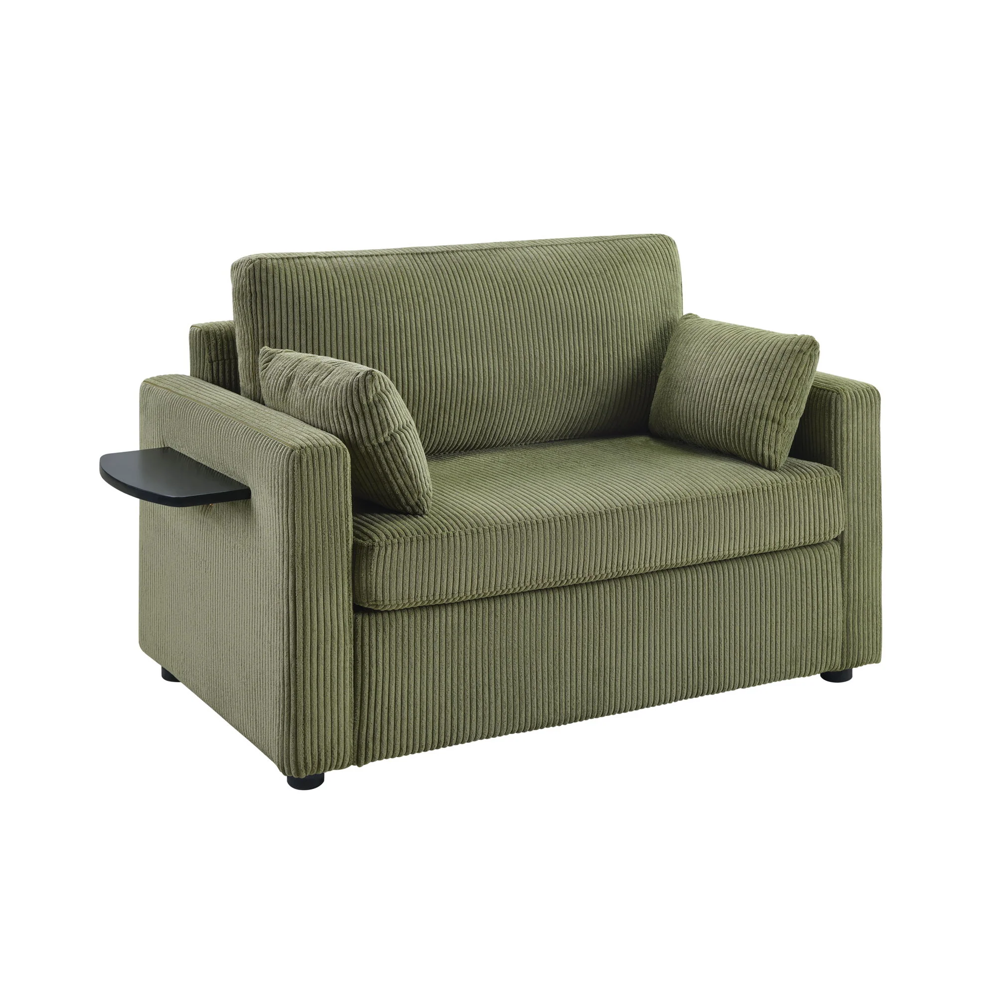 Sleeper Sofa With Foldable Mattress, USB Ports, Side Table & Storage Pocket - Image 19