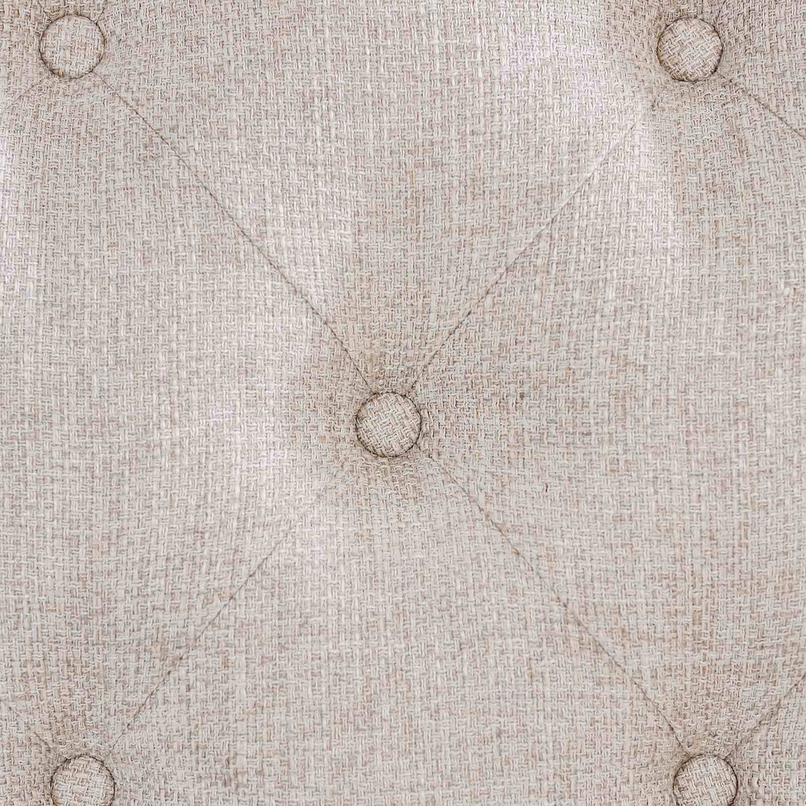 Sleigh Bed With Button Tufted Fabric Headboard And Footboard - Image 7
