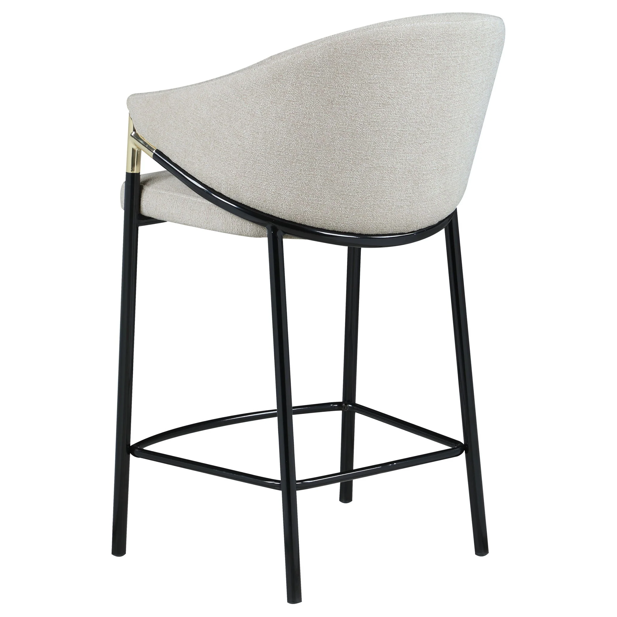 Sloped Arm Counter Stools (Set of 2) - Beige - Image 6
