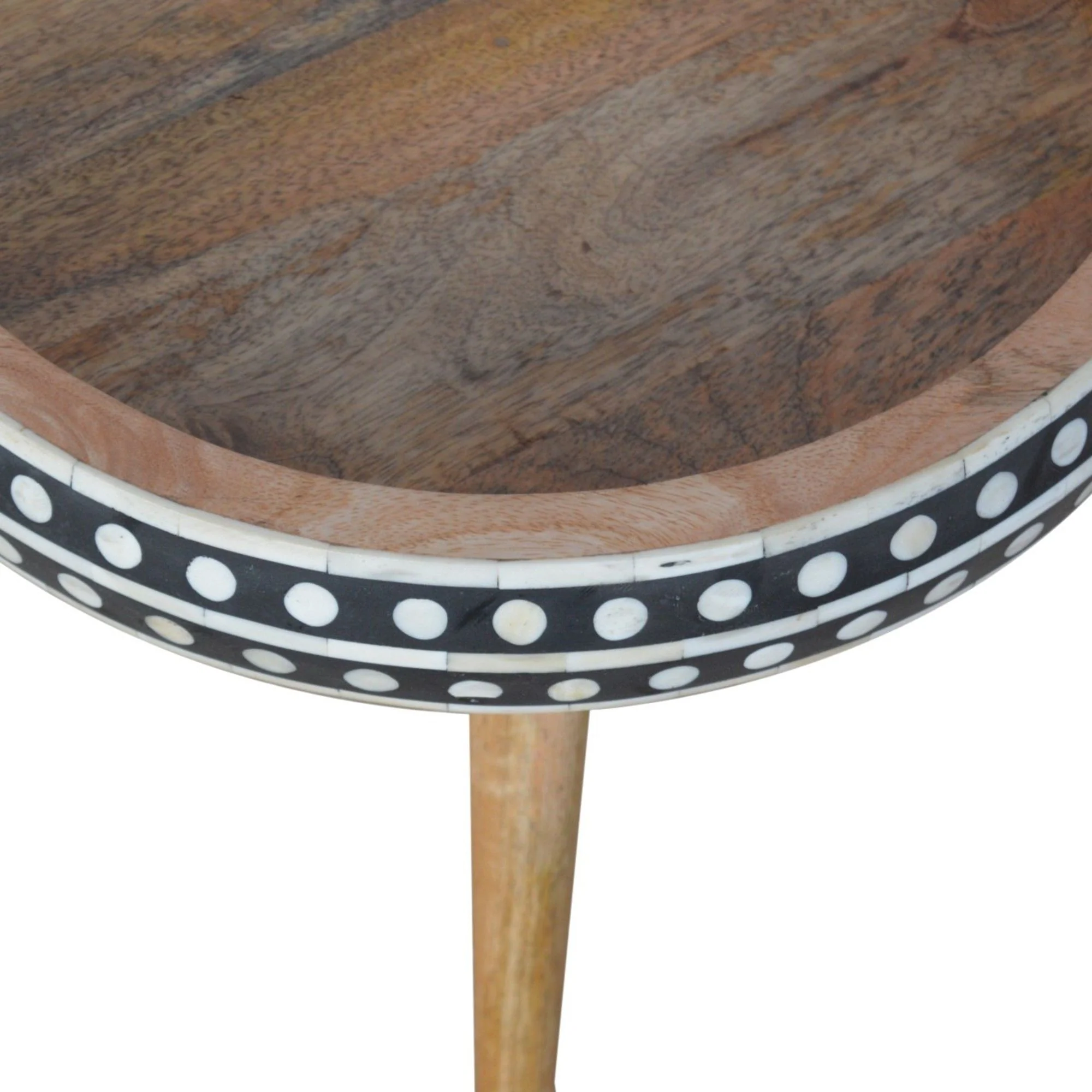 Small Patterned Nordic Style End Table - Image 7