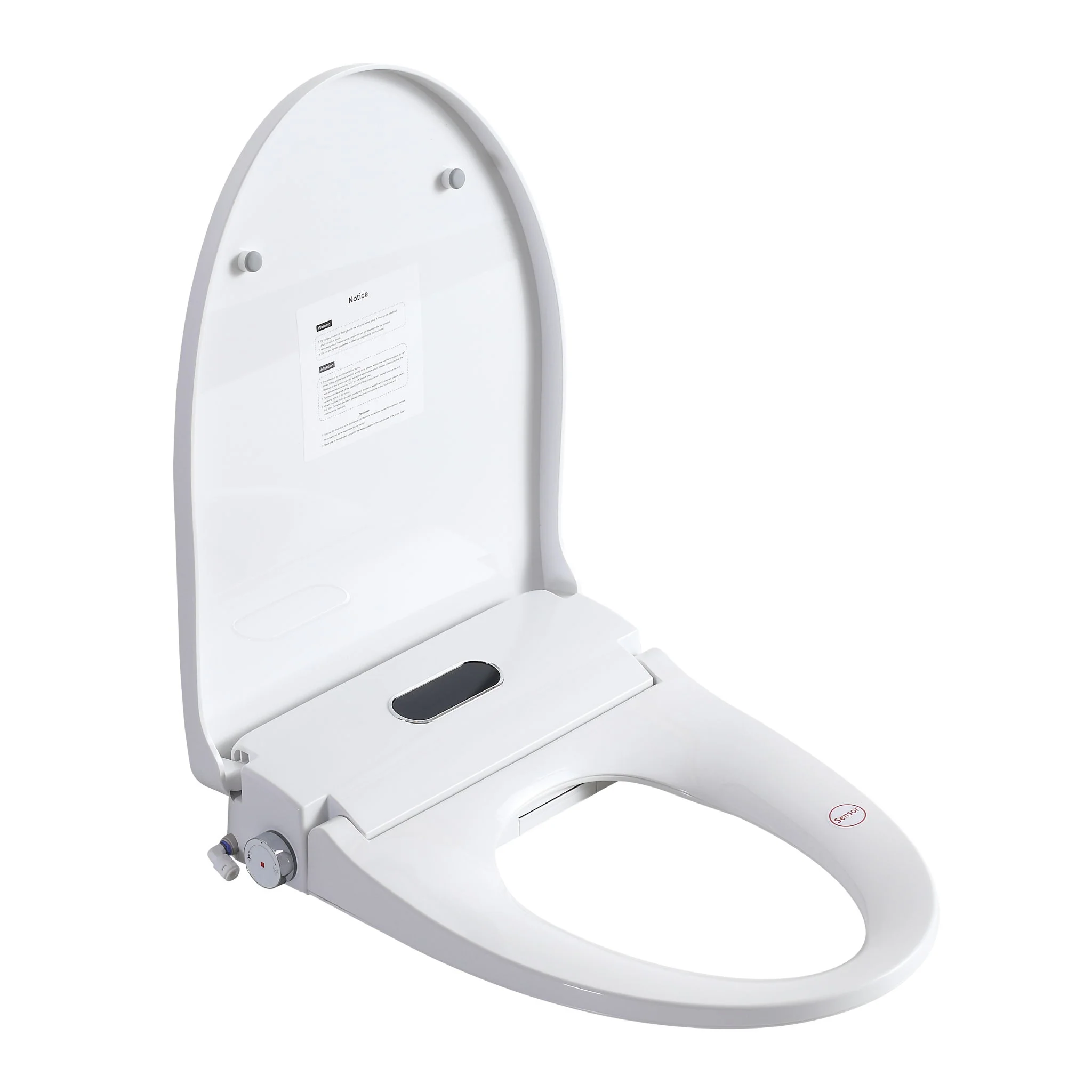 Smart Bidet Toilet Seat & Side Knob Adjustable Heated Seat With Water Temperature And Pressure Adjustment Portable Bidet - White - Image 2