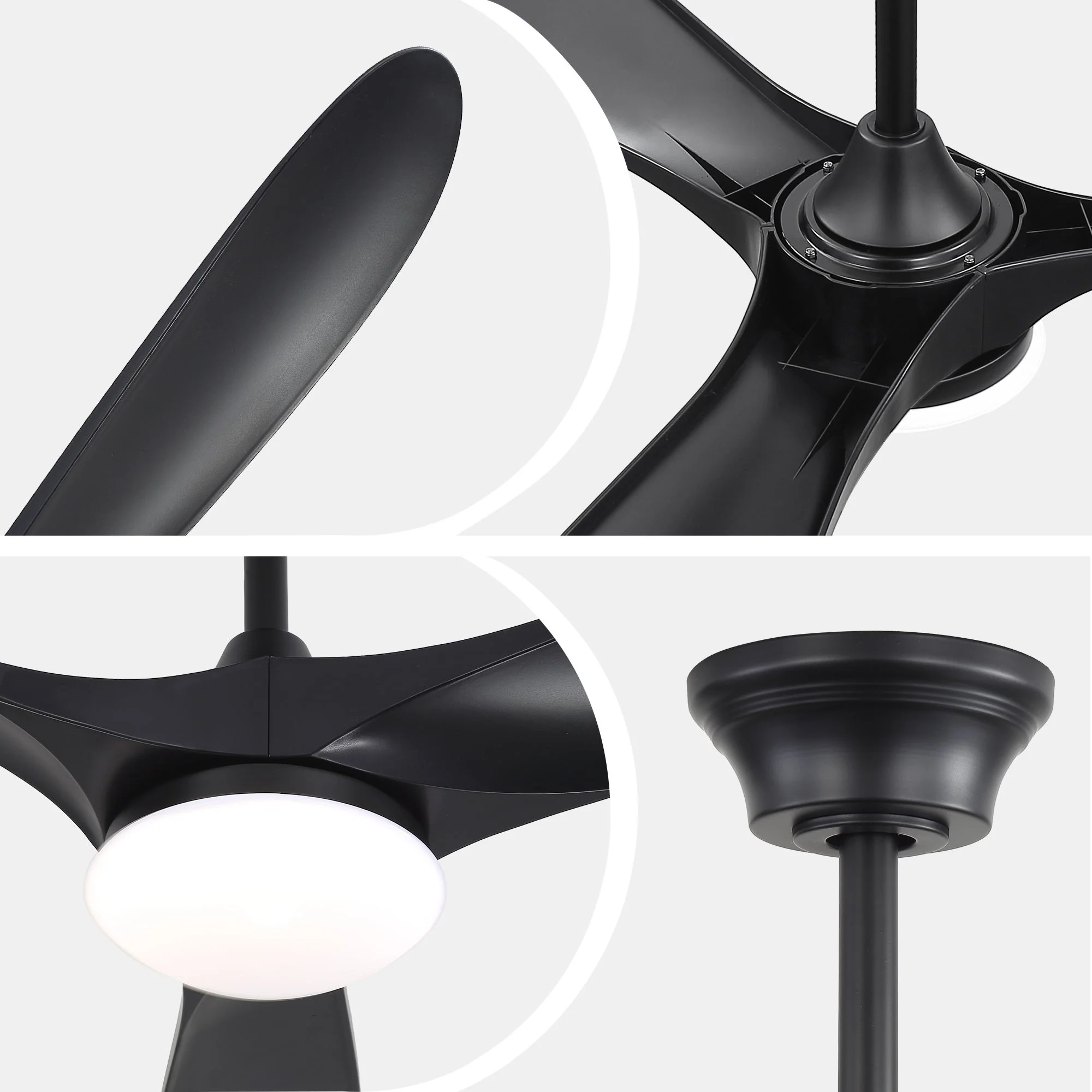 Smart Ceiling Fan With Lights, 3 Blades, Reversible Quiet DC Motor For Indoor - Image 10