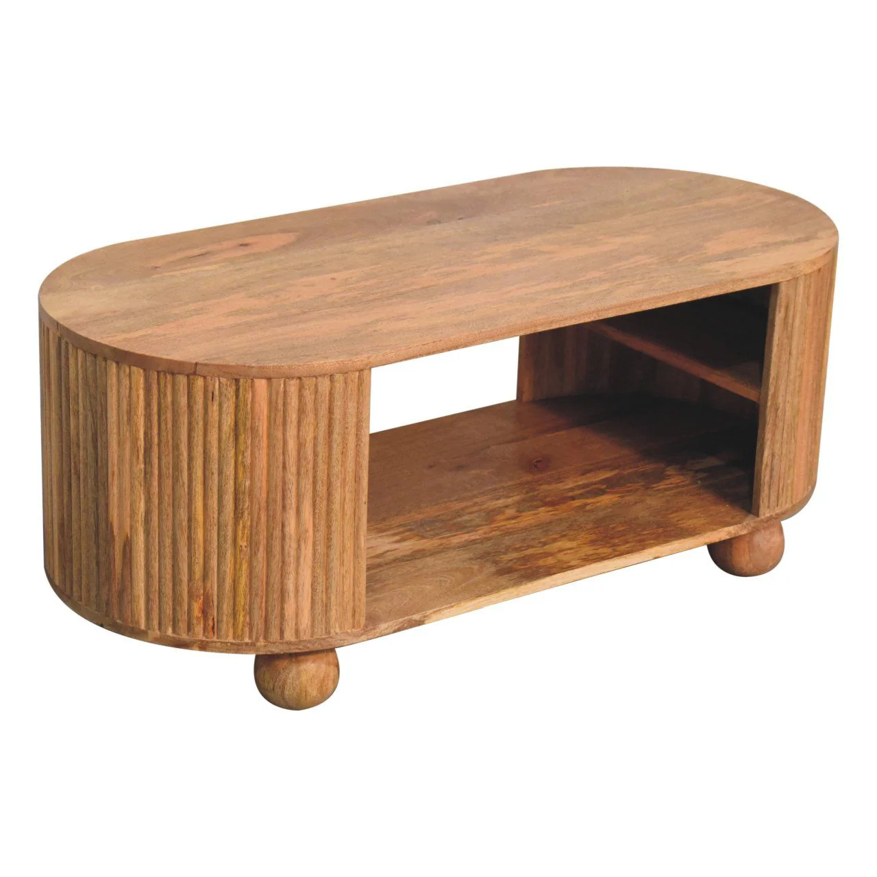 Soba - Ball Open Coffee Table - Oak - Image 2
