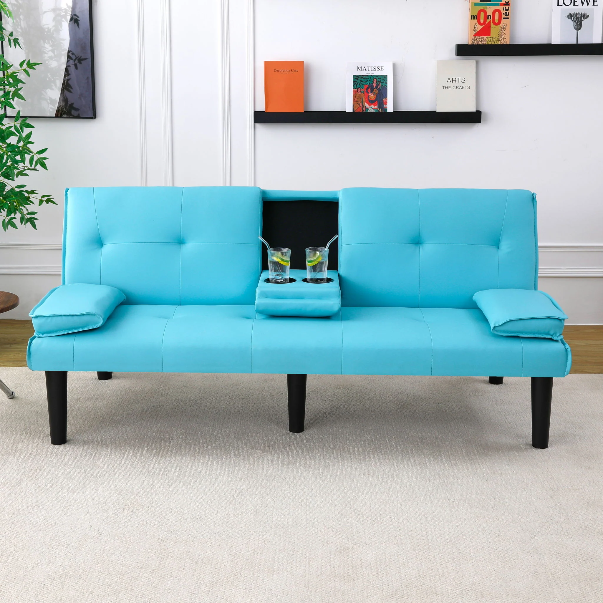 Sofa Bed With Foldable Design And Cup Holder - Image 19