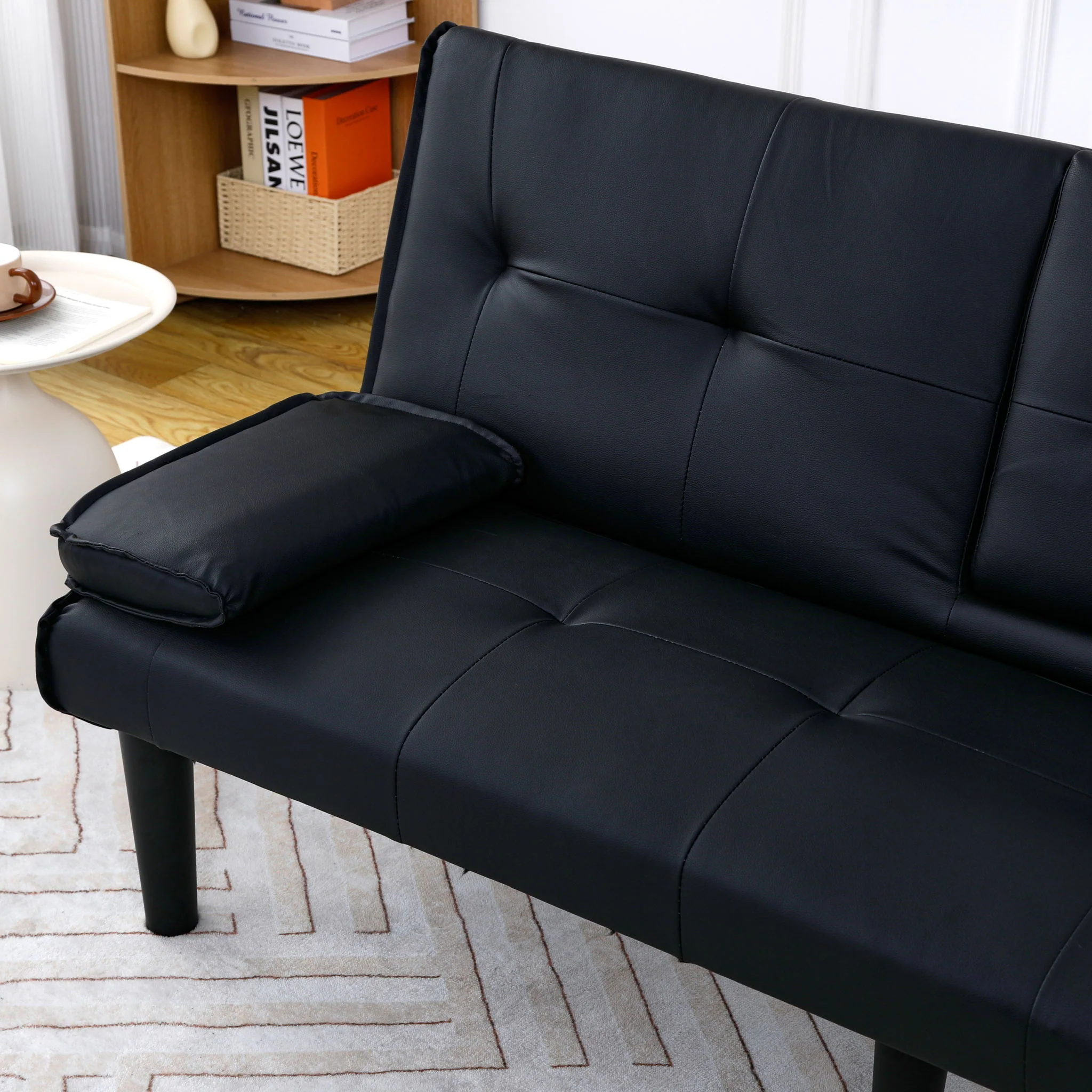 Sofa Bed With Foldable Design And Cup Holder - Image 21