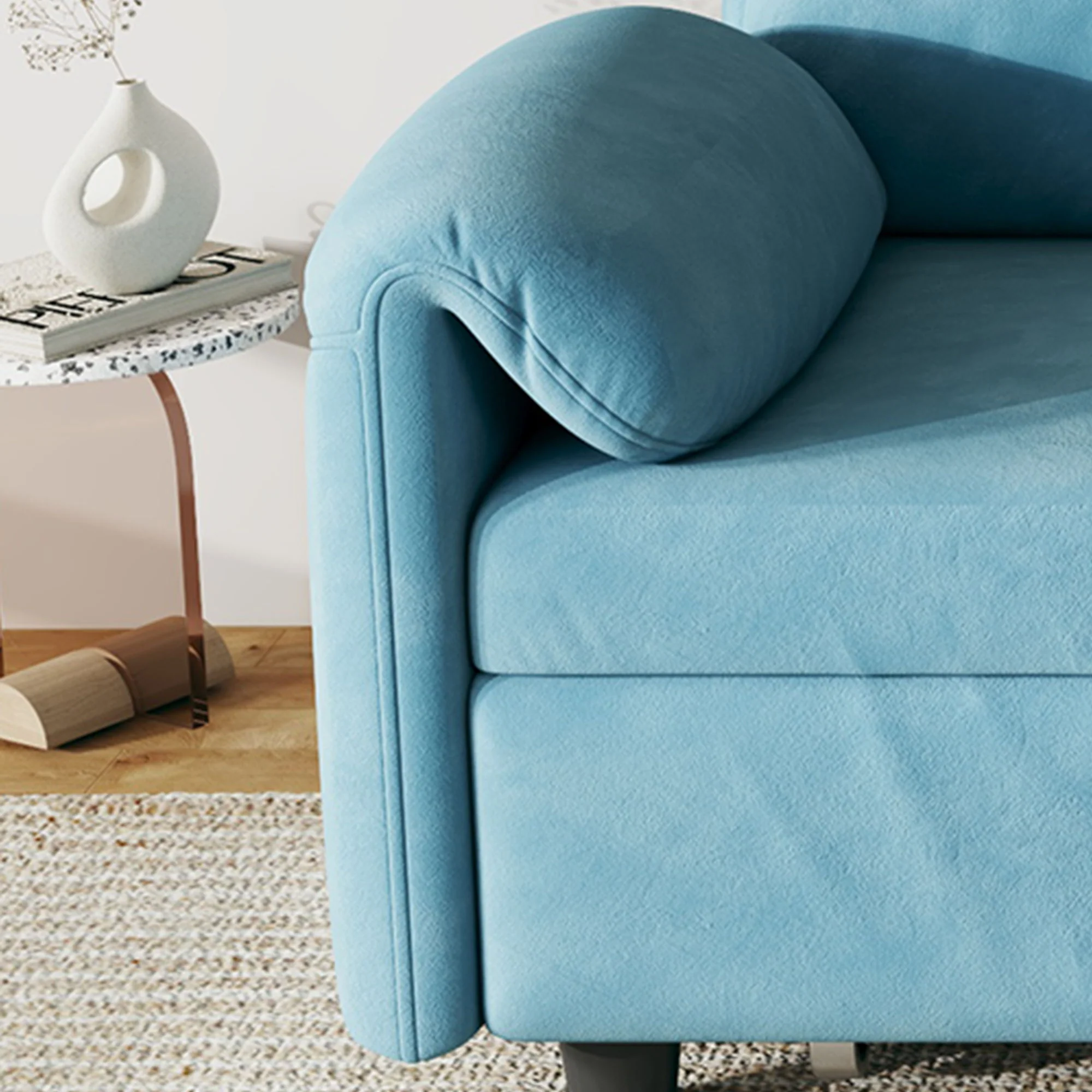 Sofa, Dual Purpose Lounge With Retractable Queen Size Bed - Image 28