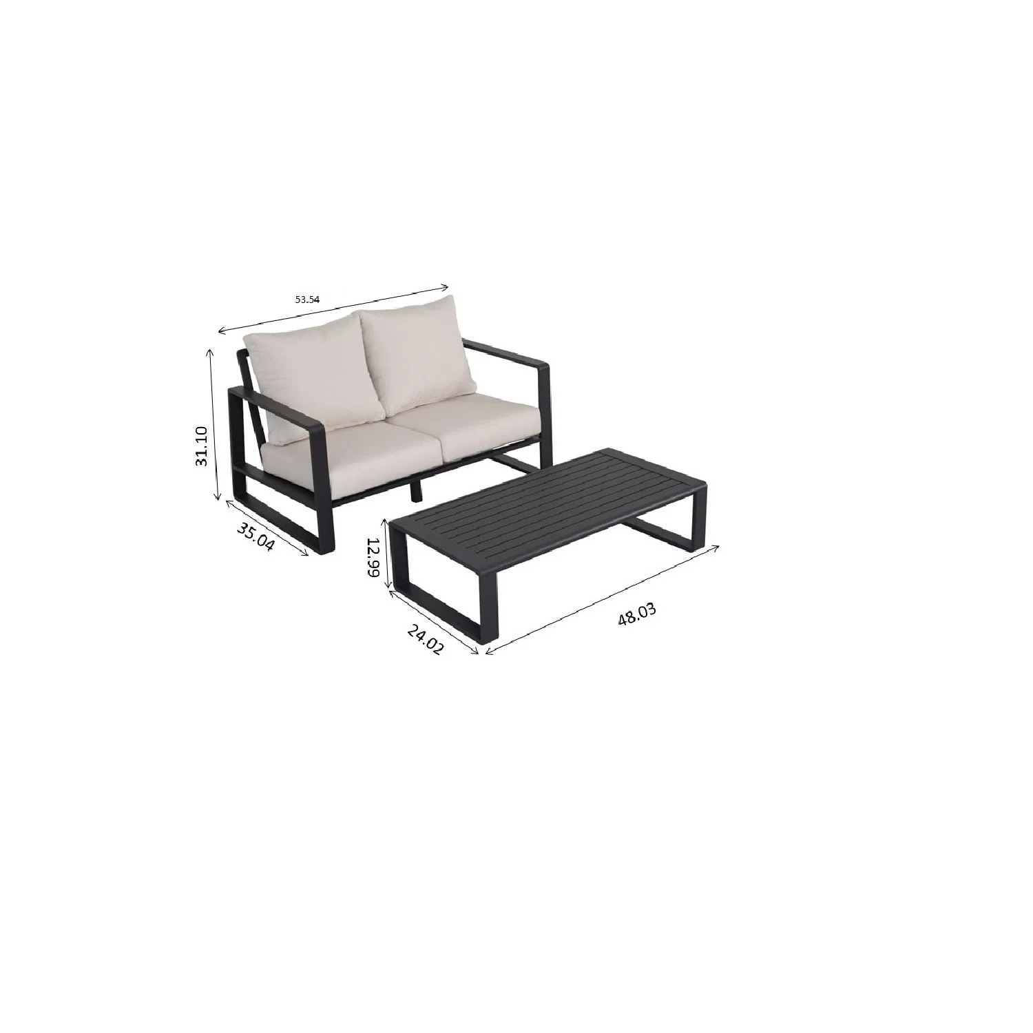 Sofa With Rectangular Coffee Table - Image 15