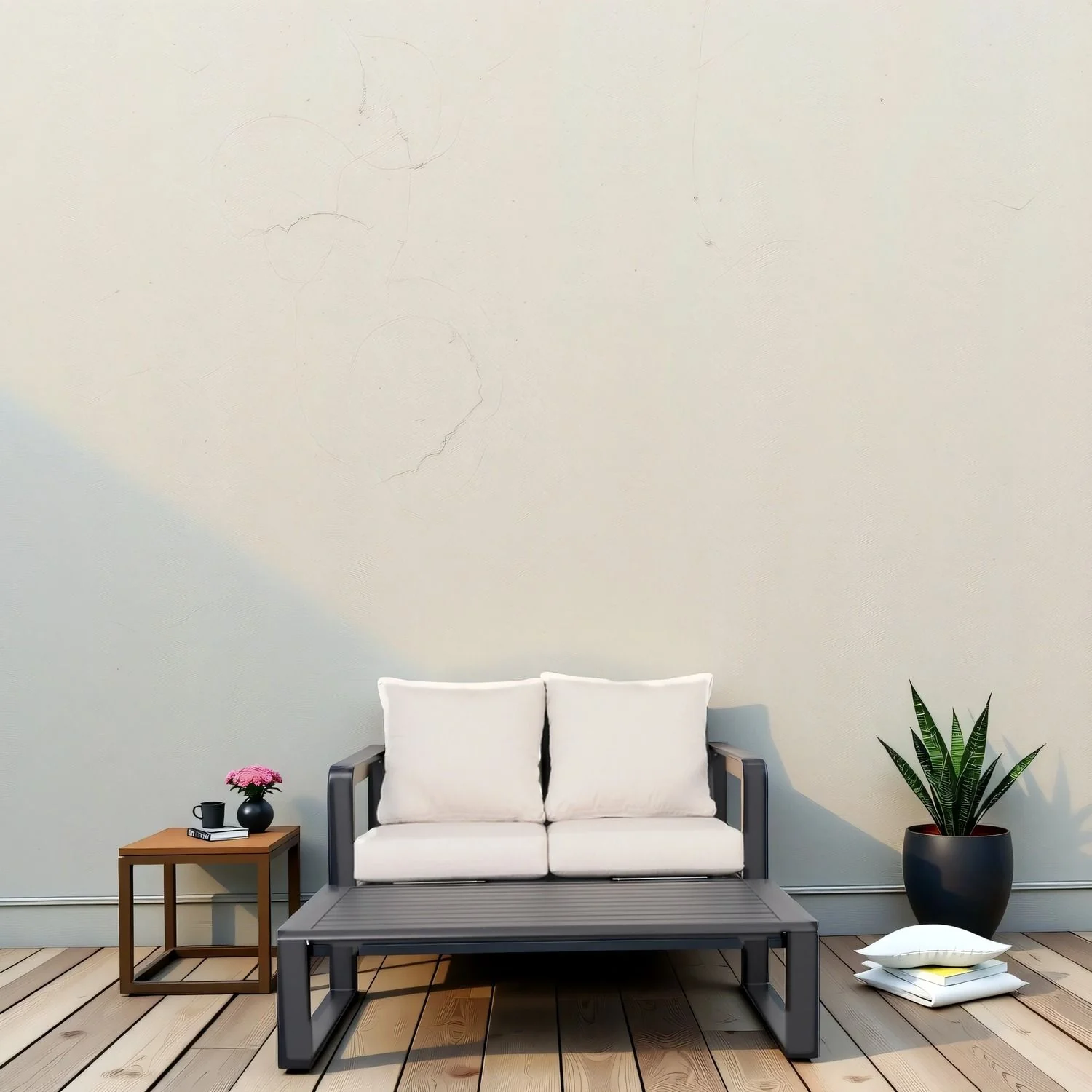 Sofa With Rectangular Coffee Table - Image 5