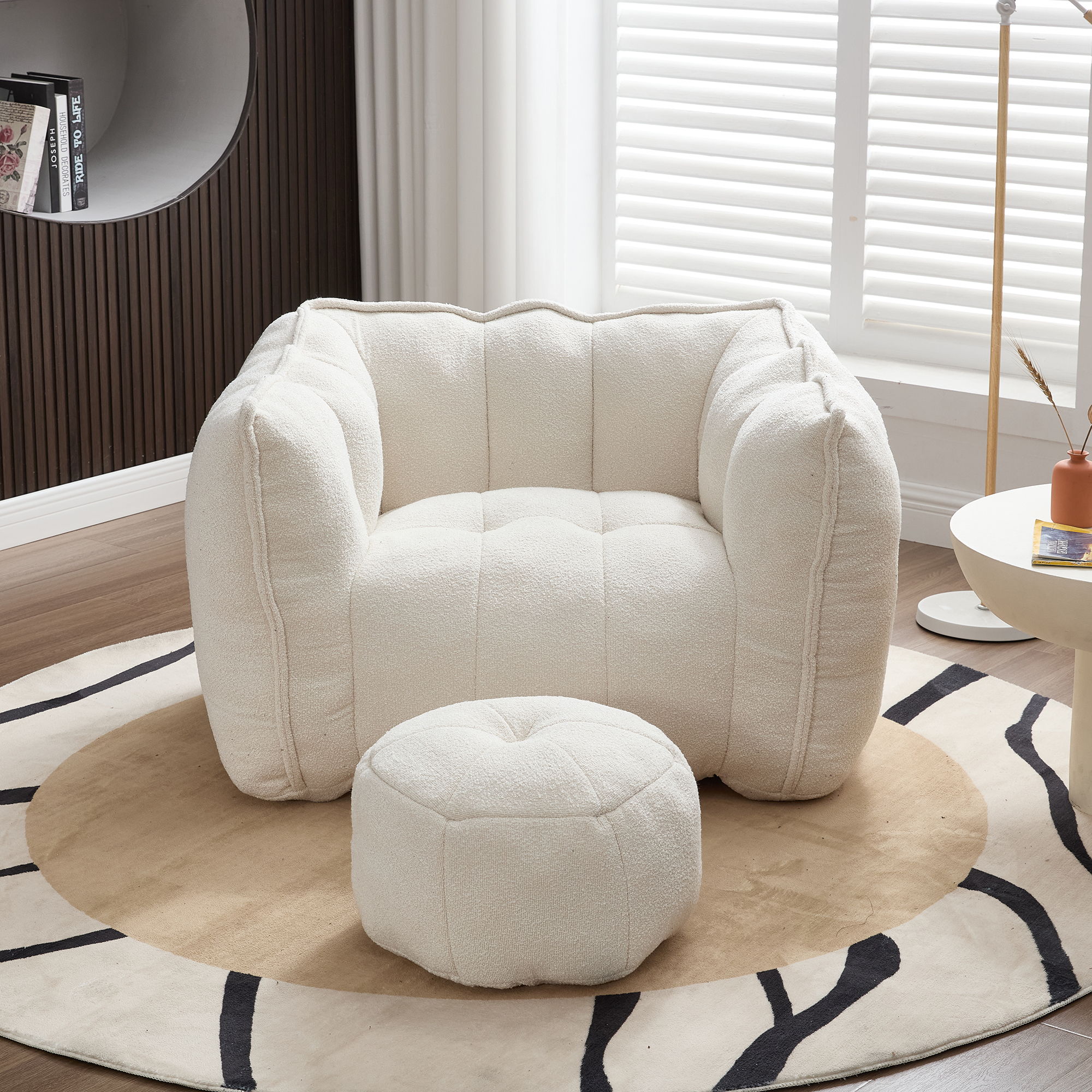 Soft Bean Bag Chair With High Resilient Foam - Image 15
