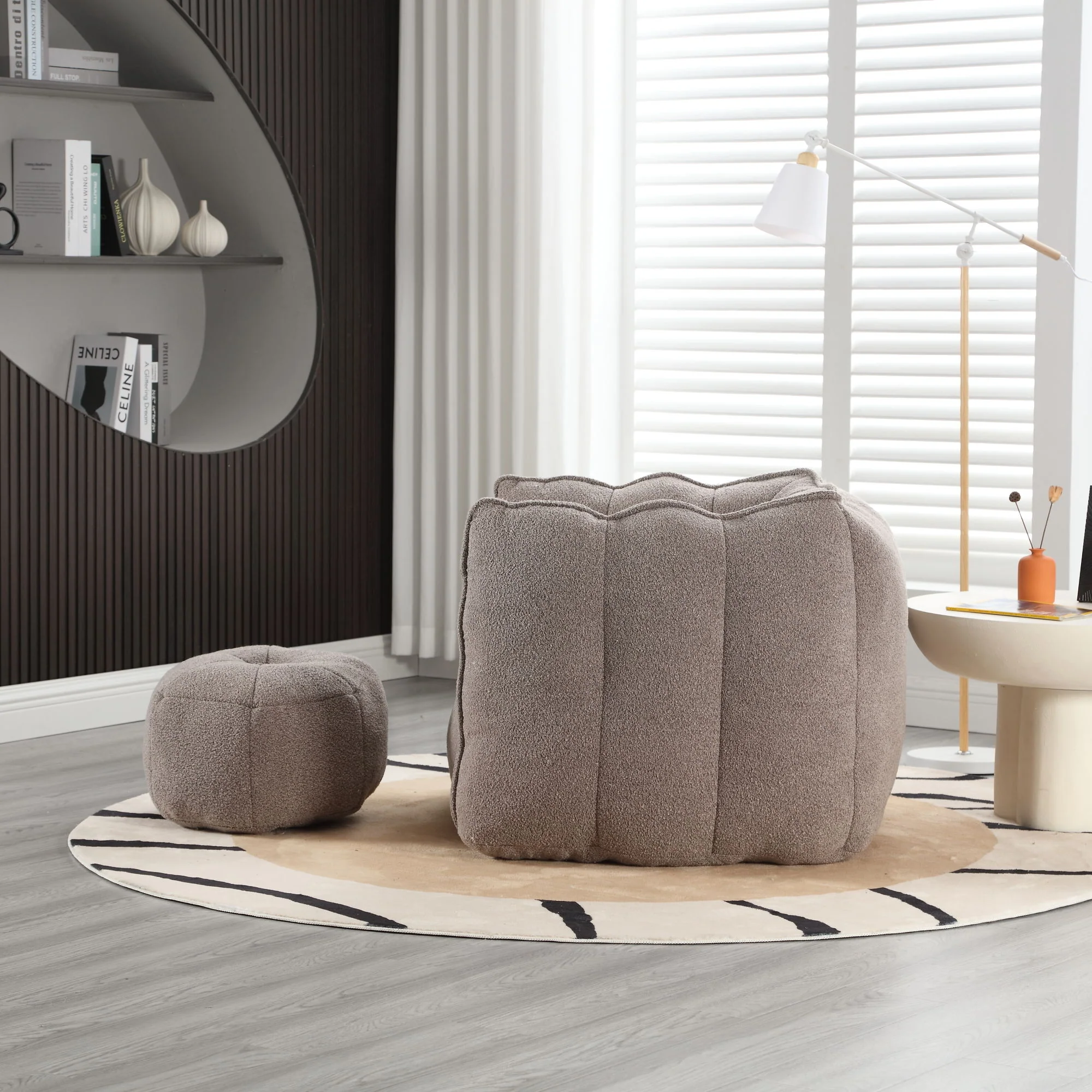 Soft Bean Bag Chair With High Resilient Foam - Image 31