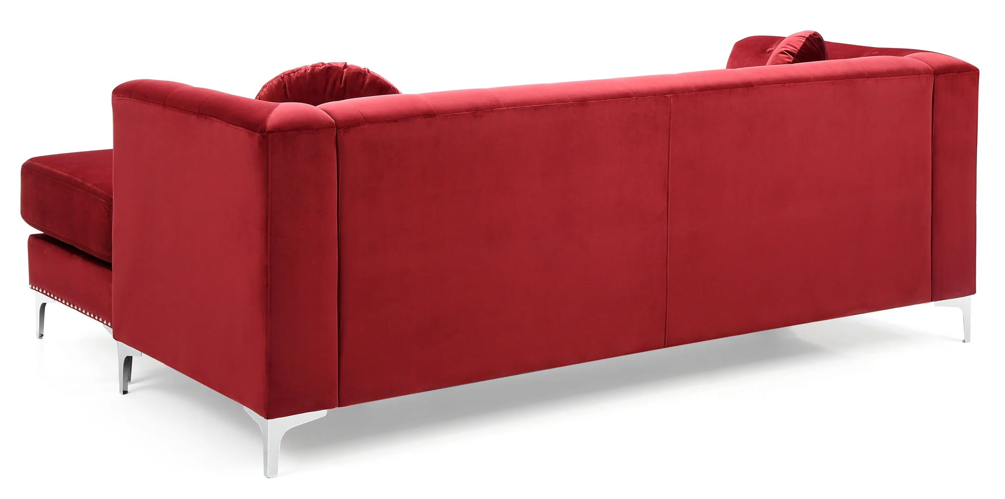 Soft y Micro Suede Sofa Chaise - Image 11