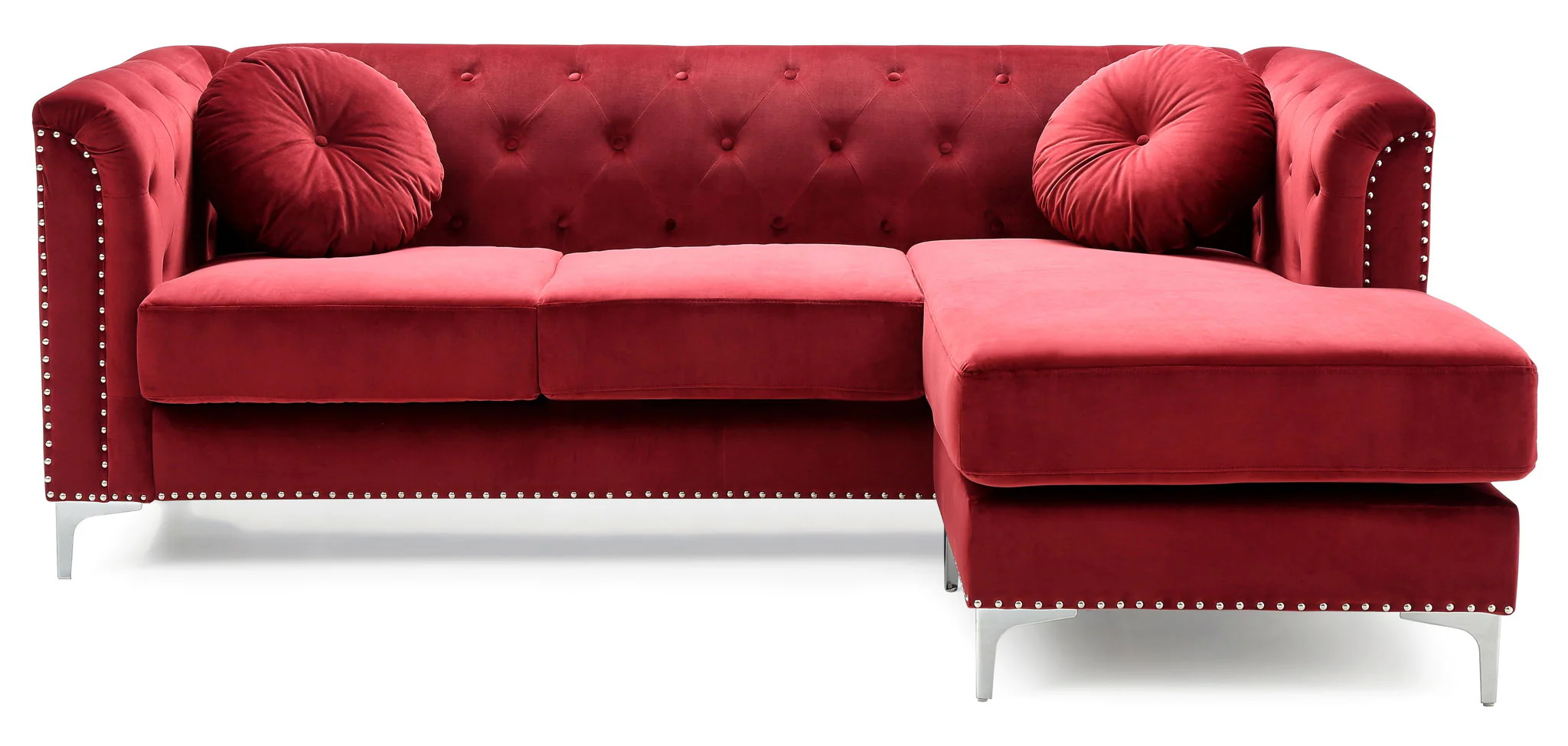 Soft y Micro Suede Sofa Chaise - Image 7