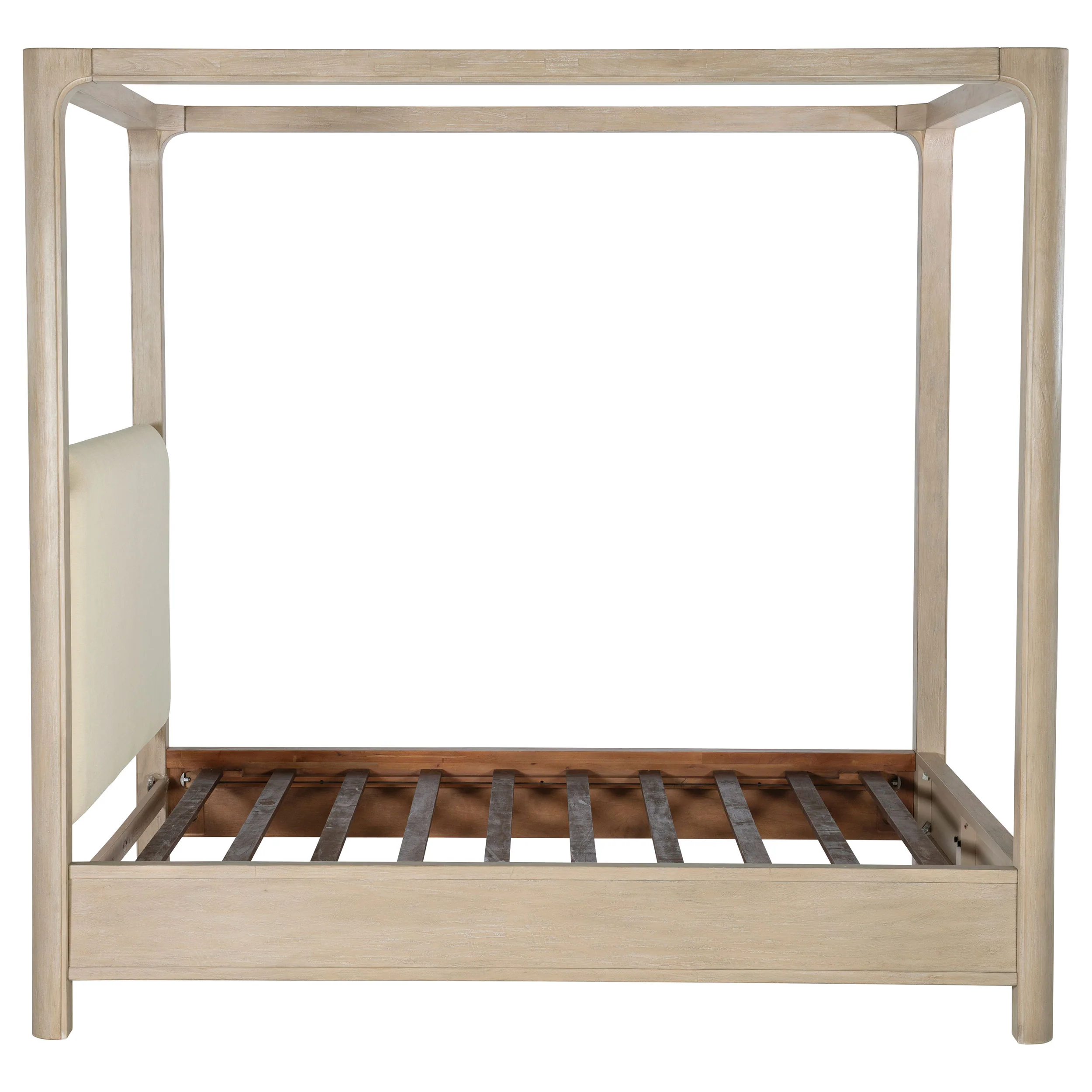 Solano 85-inch California King Canopy Bed Weathered Mango - Image 8