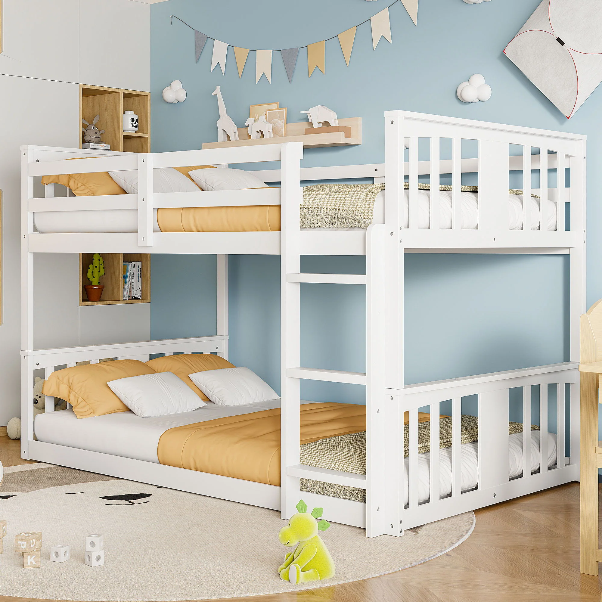 Solid Construction Bunk Bed & Ladder - Image 16