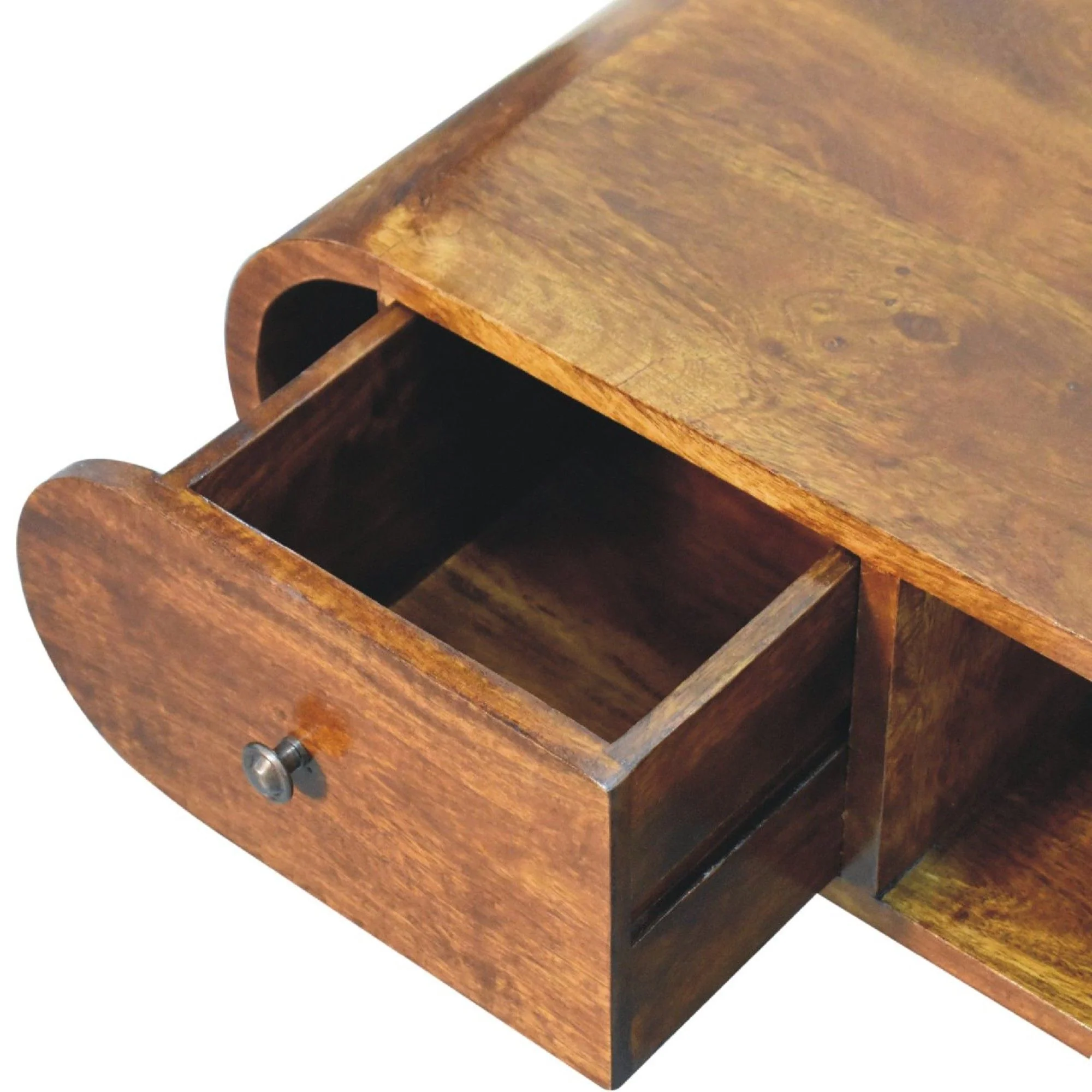 Solid Wood Circular TV Unit - Image 5