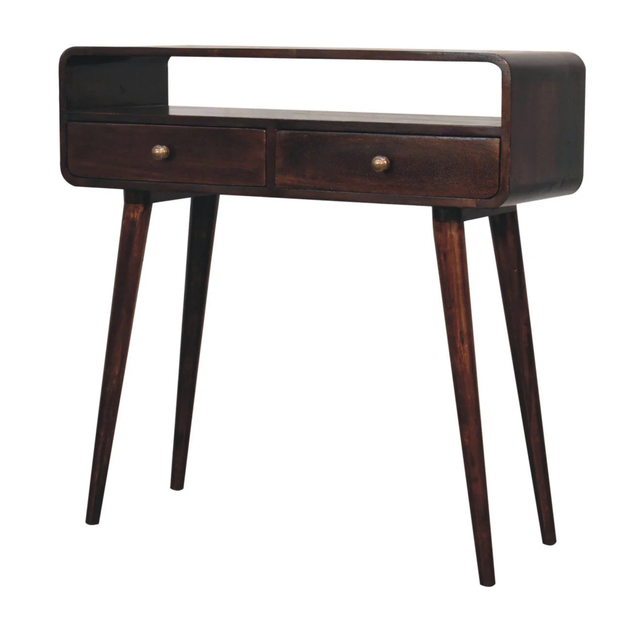 Solid Wood Curved Console Table - Image 13