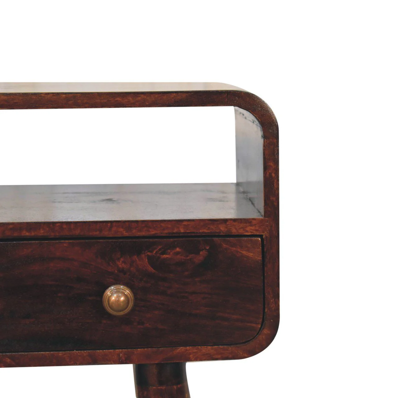 Solid Wood Curved Console Table - Image 6