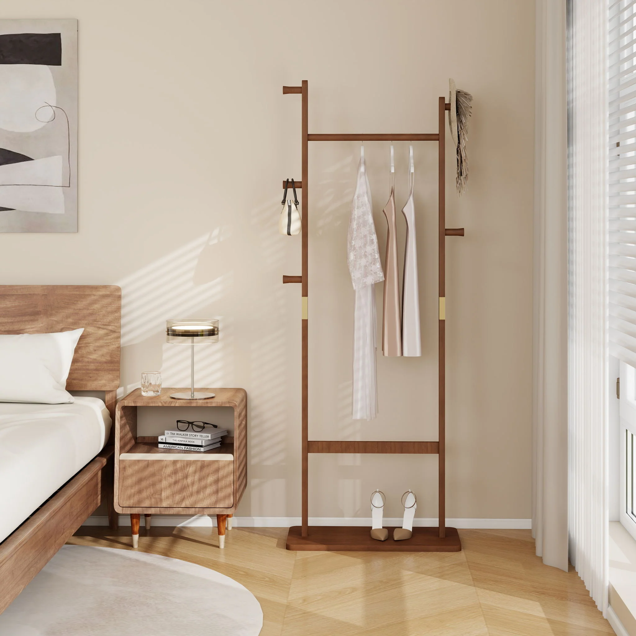Solid Wood Simple Hat Rack - Image 13