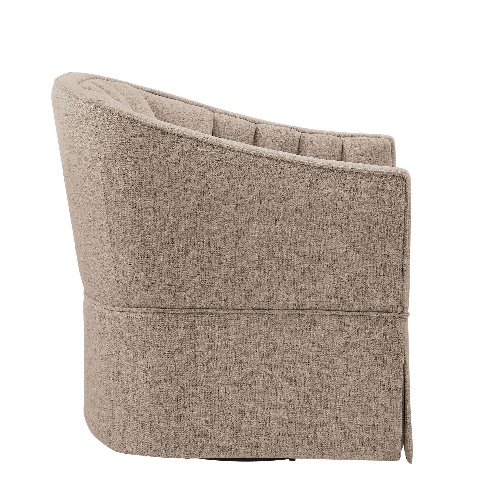 Solitude - Skirted Swivel Accent Chair With Hemp Like - Image 30