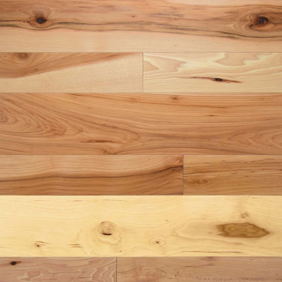 Somerset Character Plank Natural Hickory 4" 3/4" Solid Hardwood Flooring