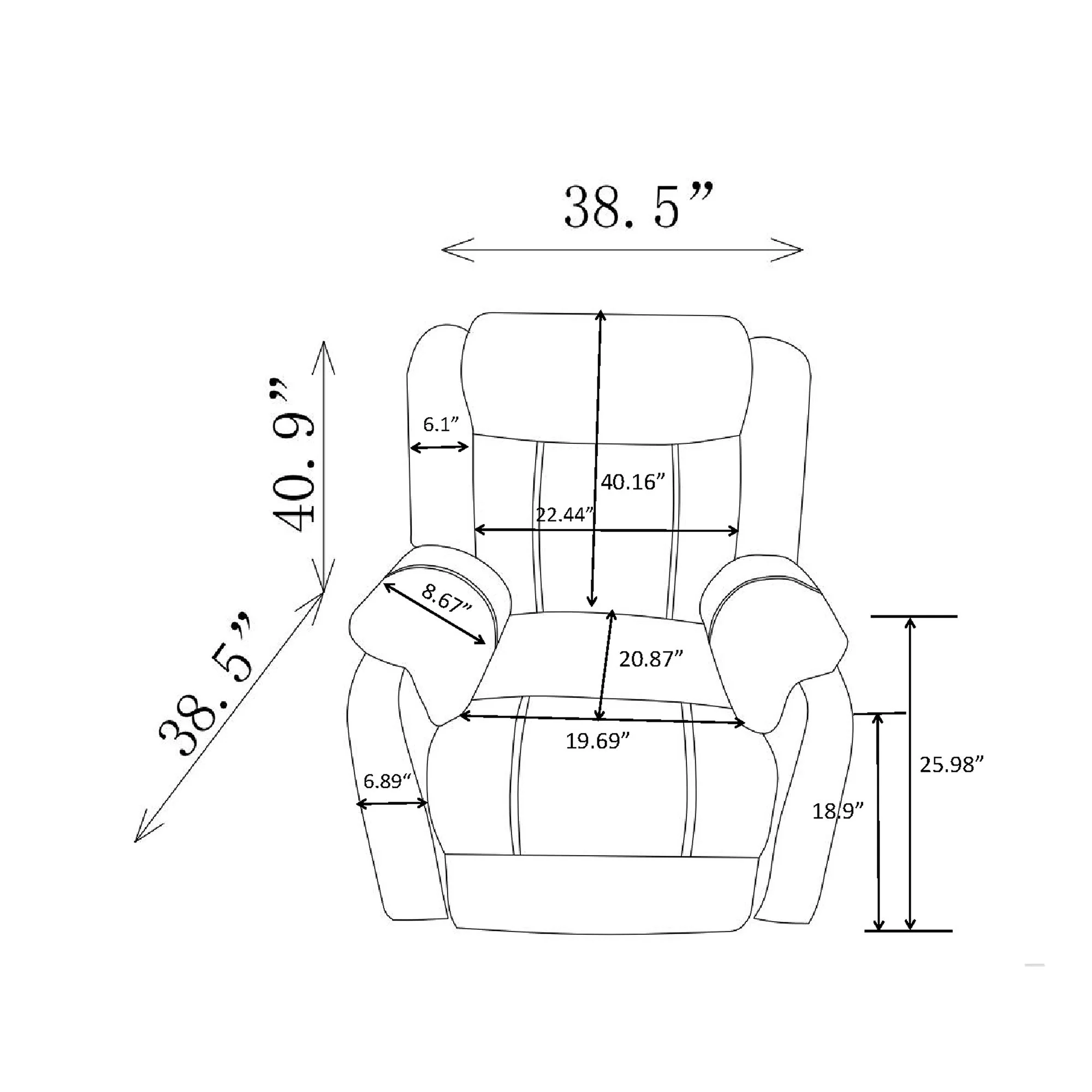 Sonet - Domino Reclining Chairs - Image 4