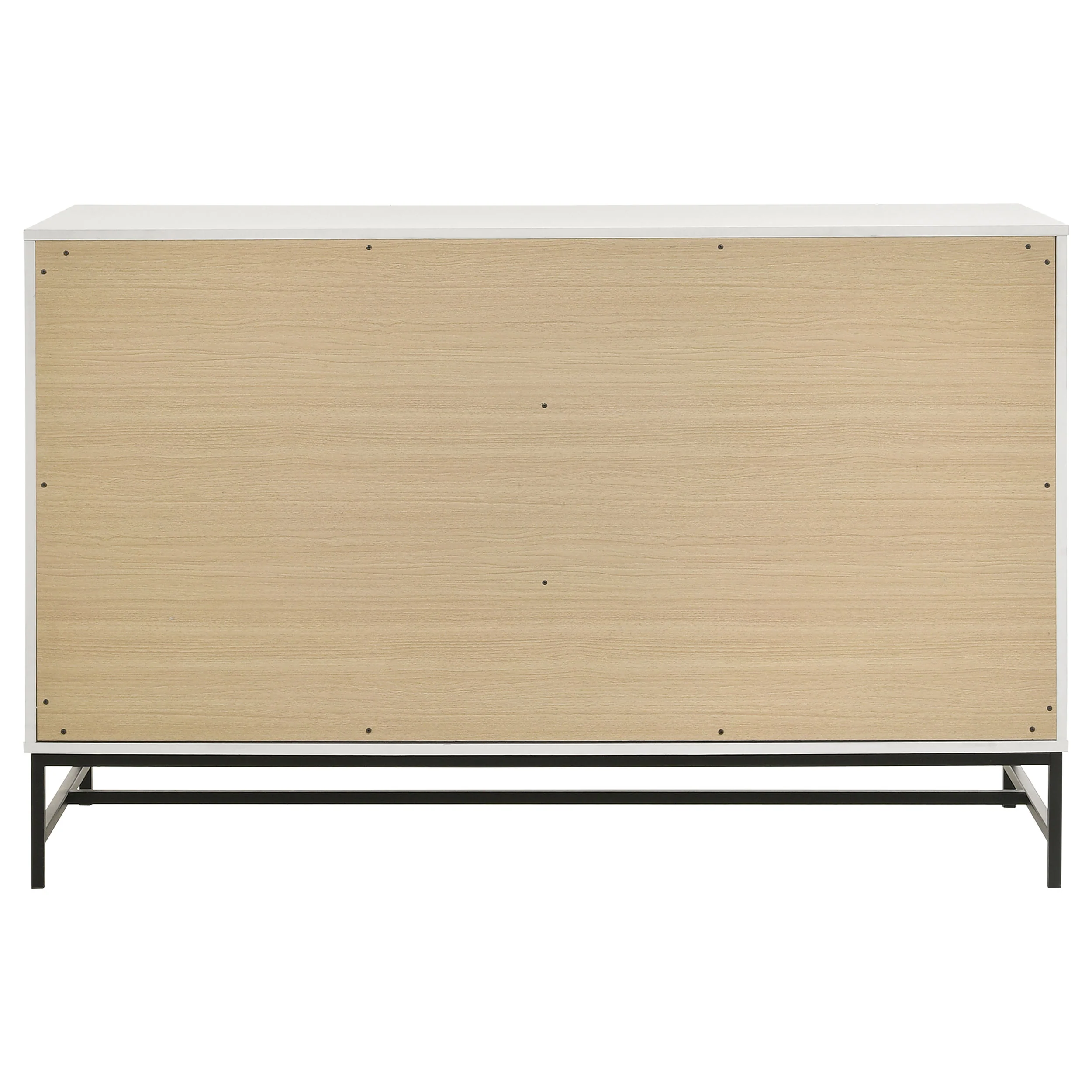 Sonora 6-Drawer Bedroom Dresser White - Image 9