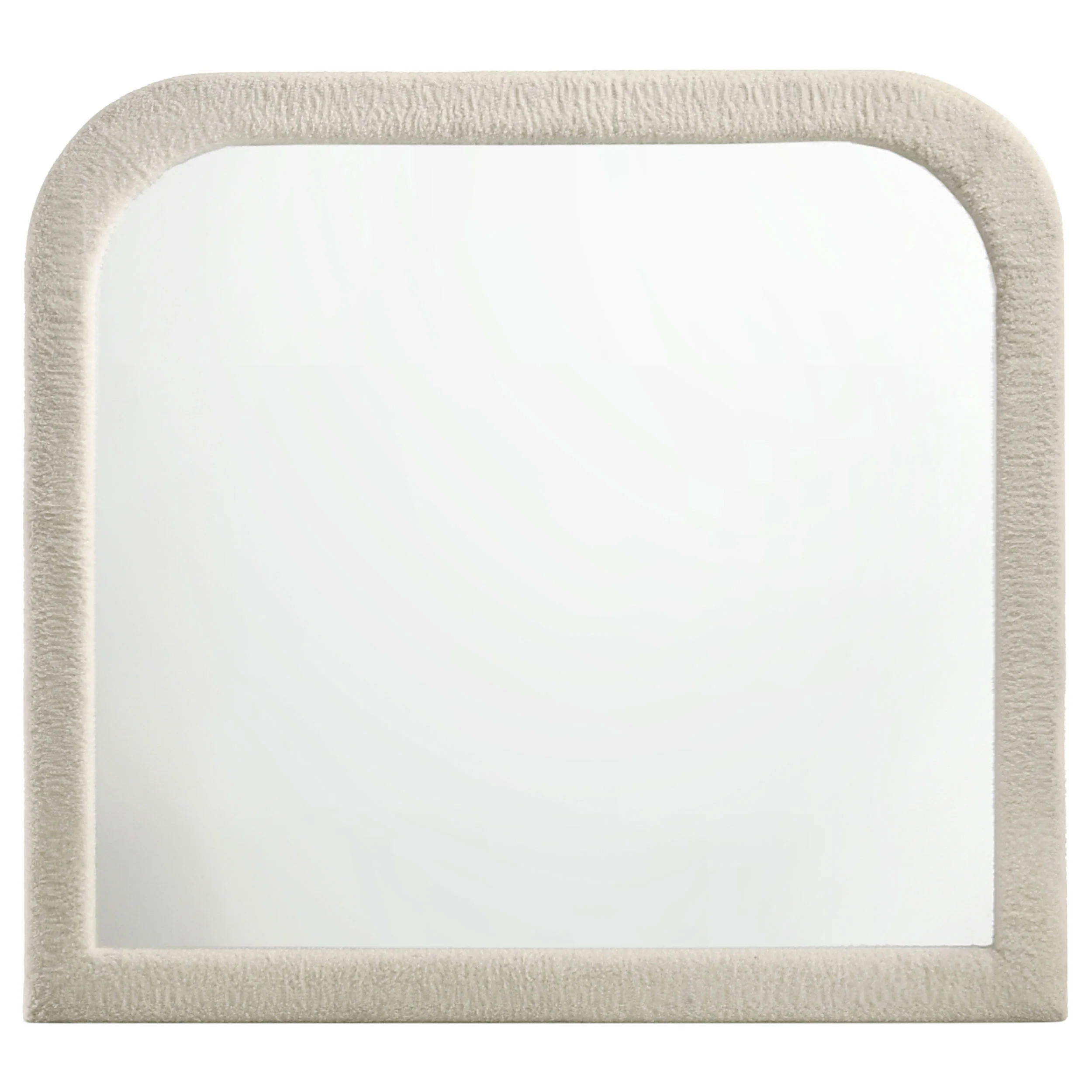 Sonya Upholstered Bedroom Dresser Mirror Ivory - Image 3