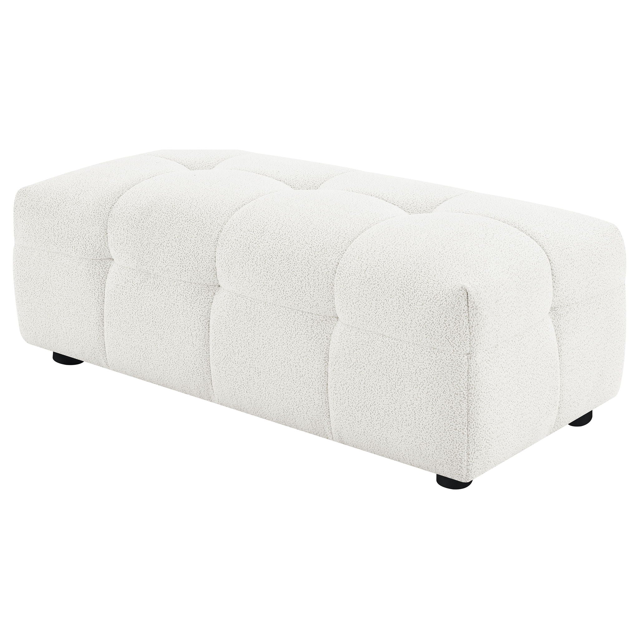 Sooke - Rectangular Ottoman - Off White - Image 7