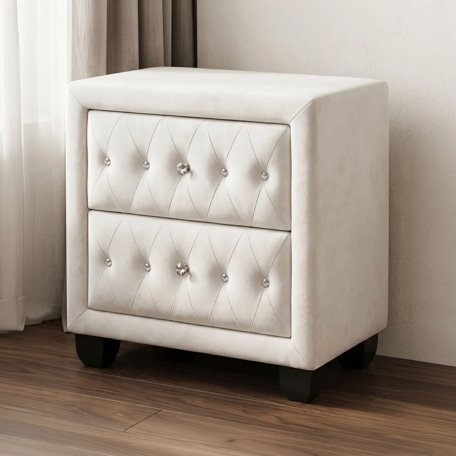 Sophia - 2 Drawer Upholstered Nightstand - Image 10