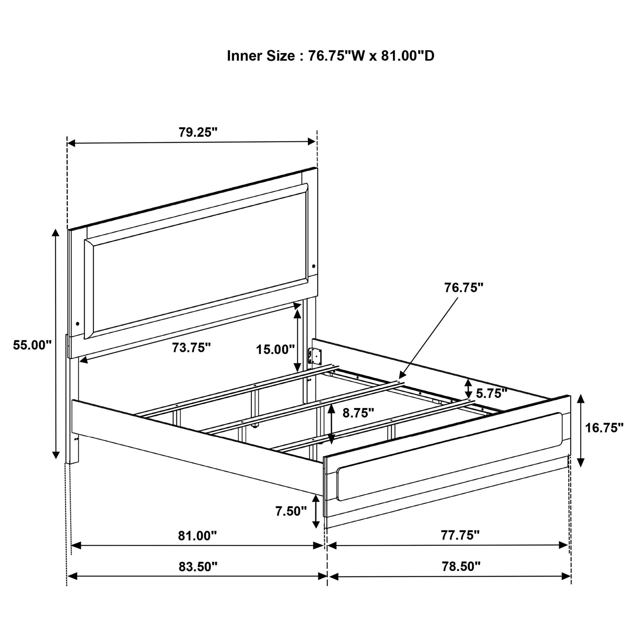 Sophia - Panel Bed With LED Headboard - Image 21