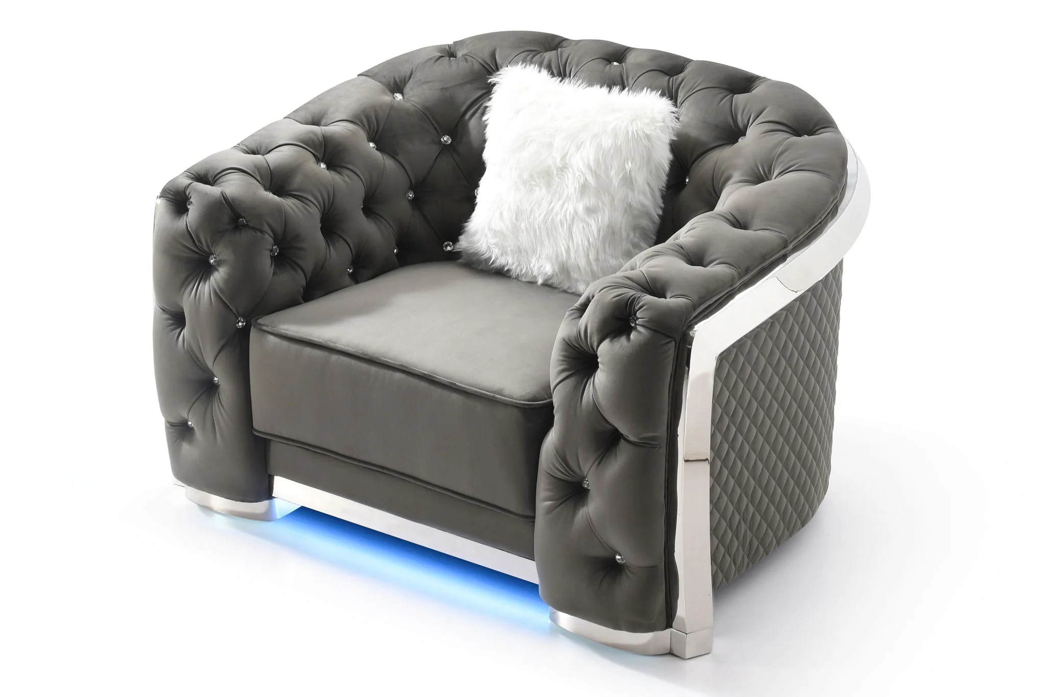Sophisticated Accent Chair - Gray - Image 5