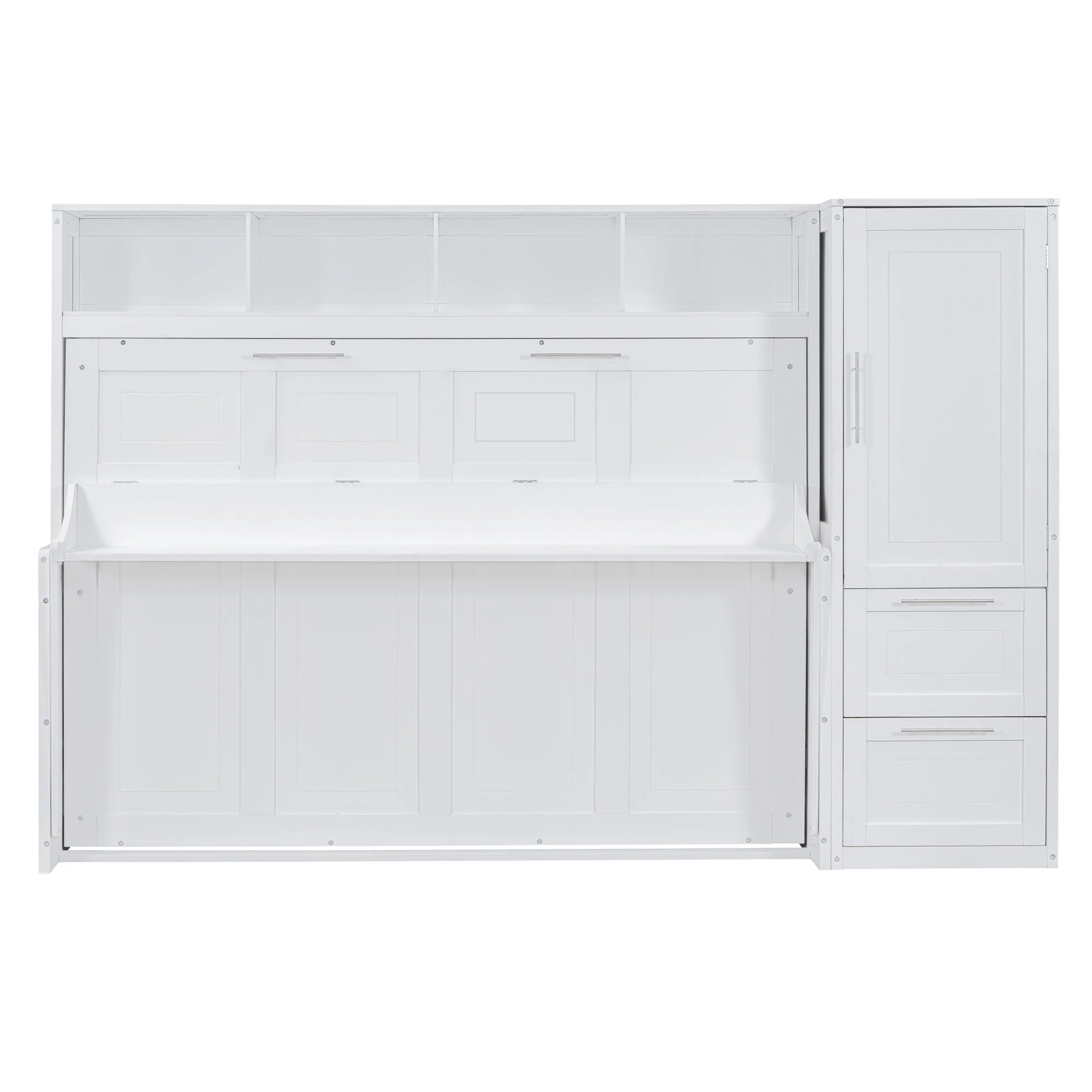 Space Saving Murphy Wall Bed With Closet And Drawers - Image 8