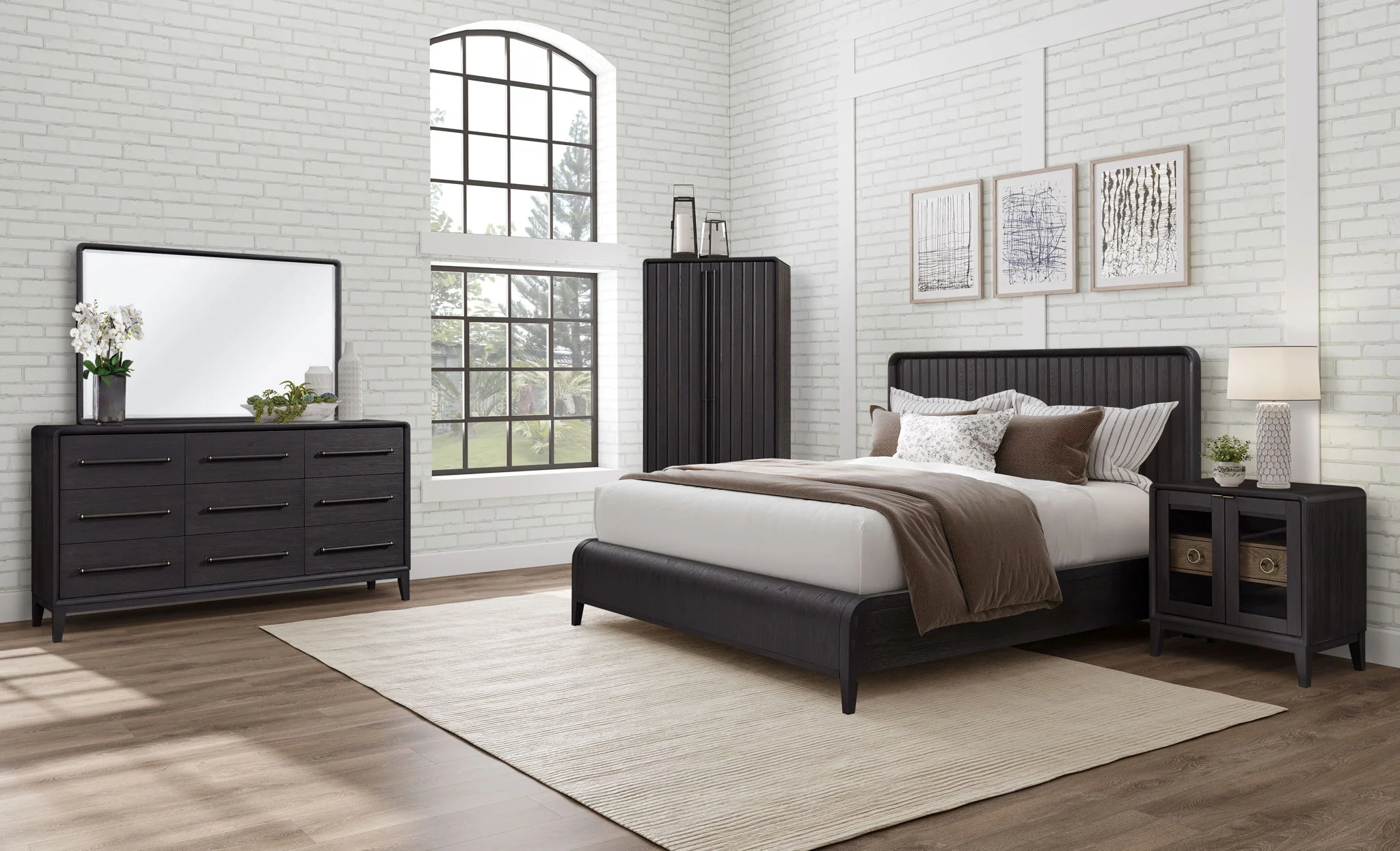 Spacious Storage Armoire - Peppercorn - Image 5