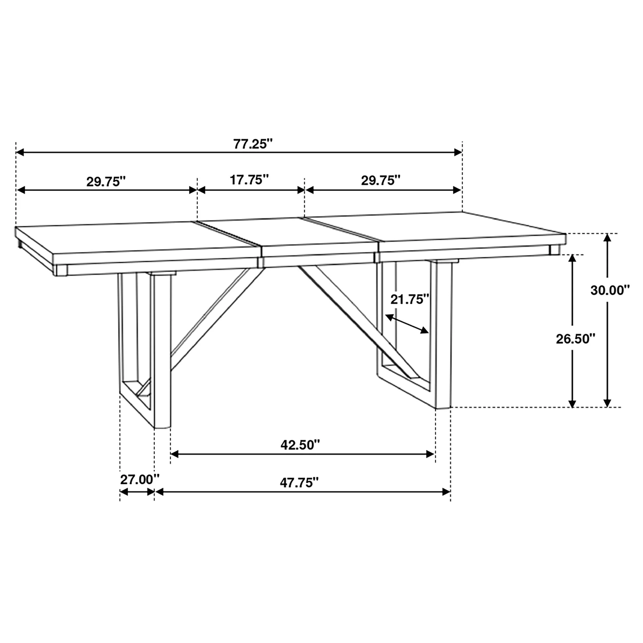 Spring Creek 77-inch Extension Dining Table Natural Walnut - Image 7