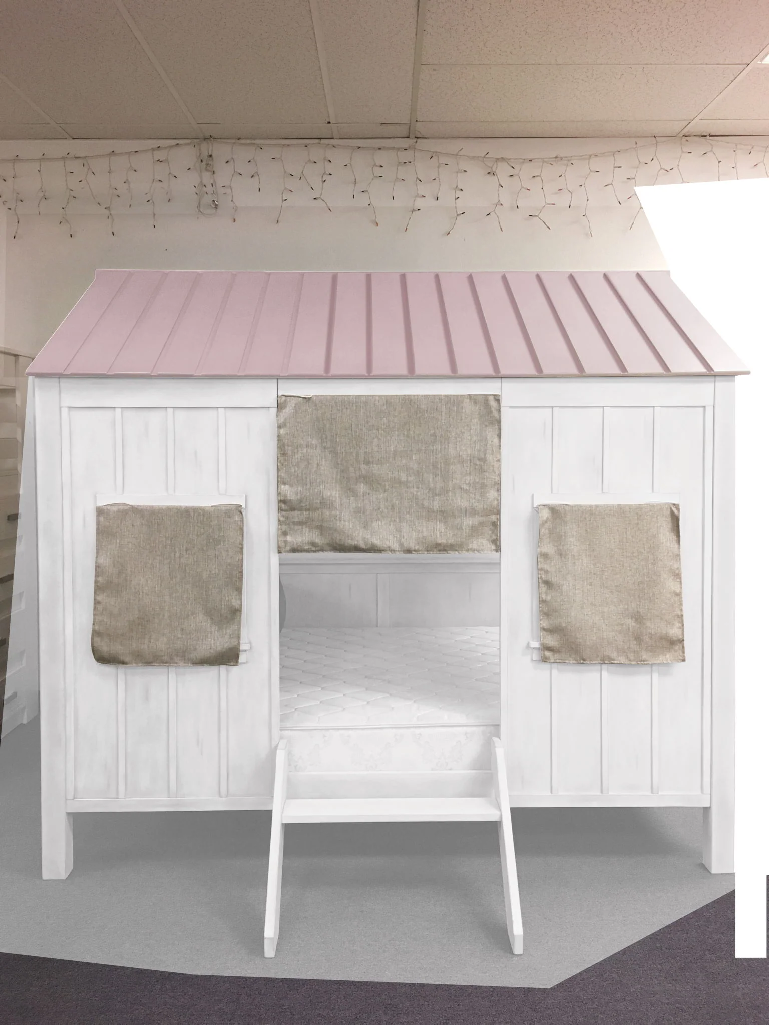 Spring - Full Bed - White / Pink - Image 4