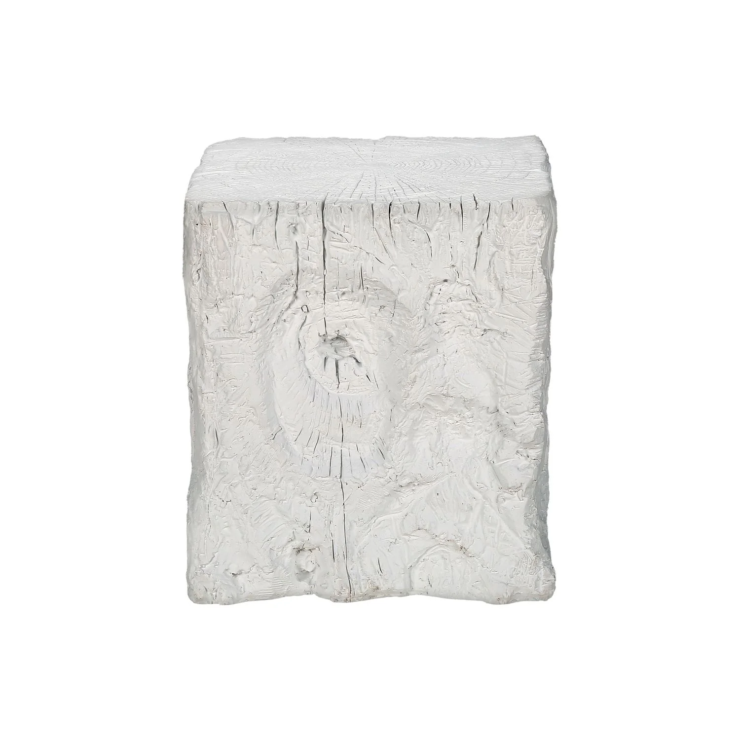 Square Accent Table, Indoor Outdoor - White - Image 2
