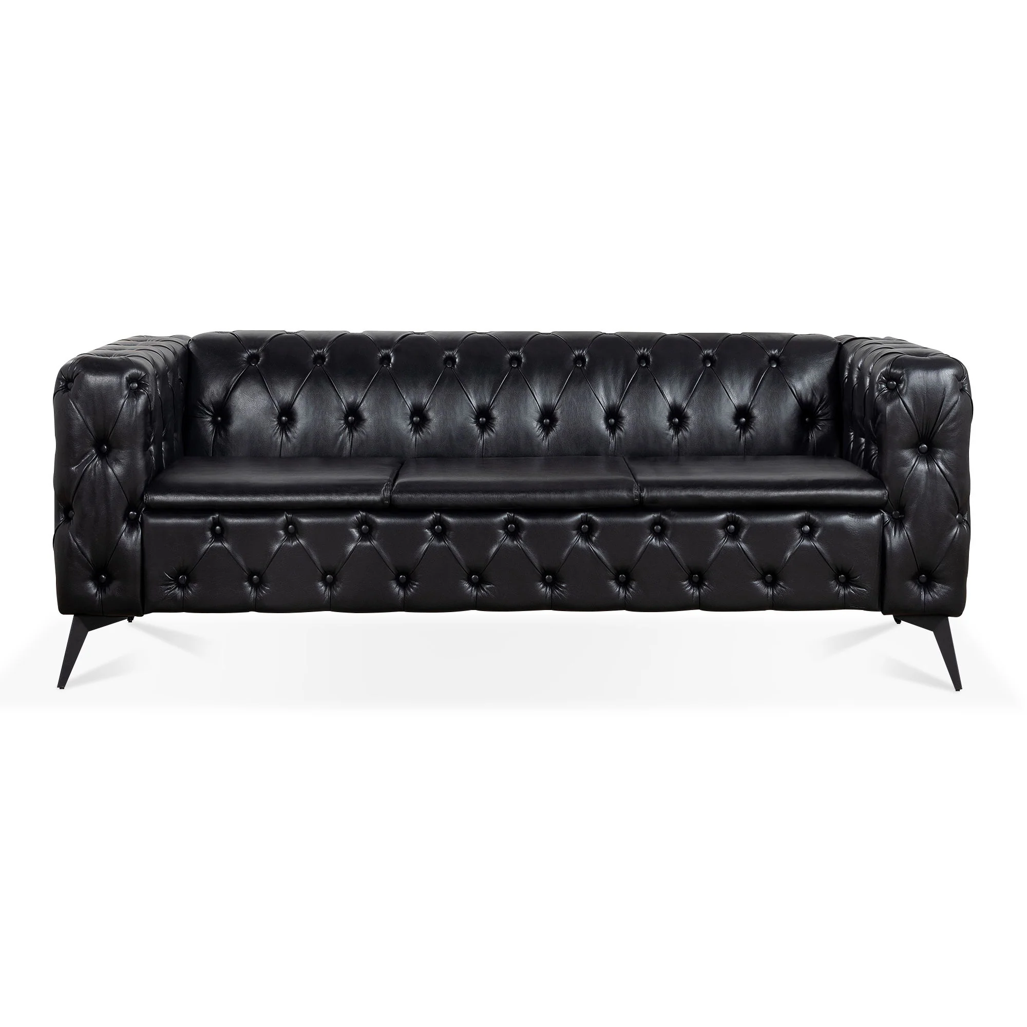 Square Arm Removable Cushion 3 Seater Sofa - Image 18