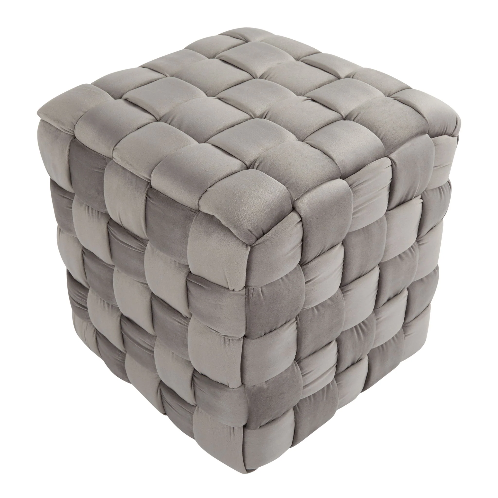 Square Braided Ottoman - - Image 14
