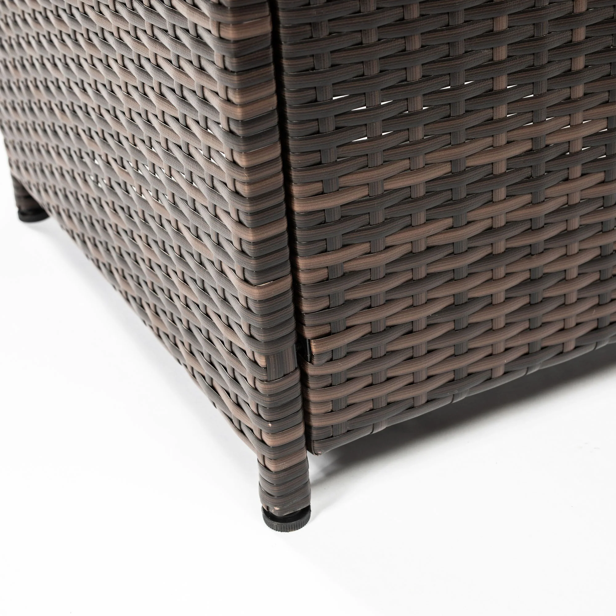 Square Fire Pit Table - Black Brown - Image 7