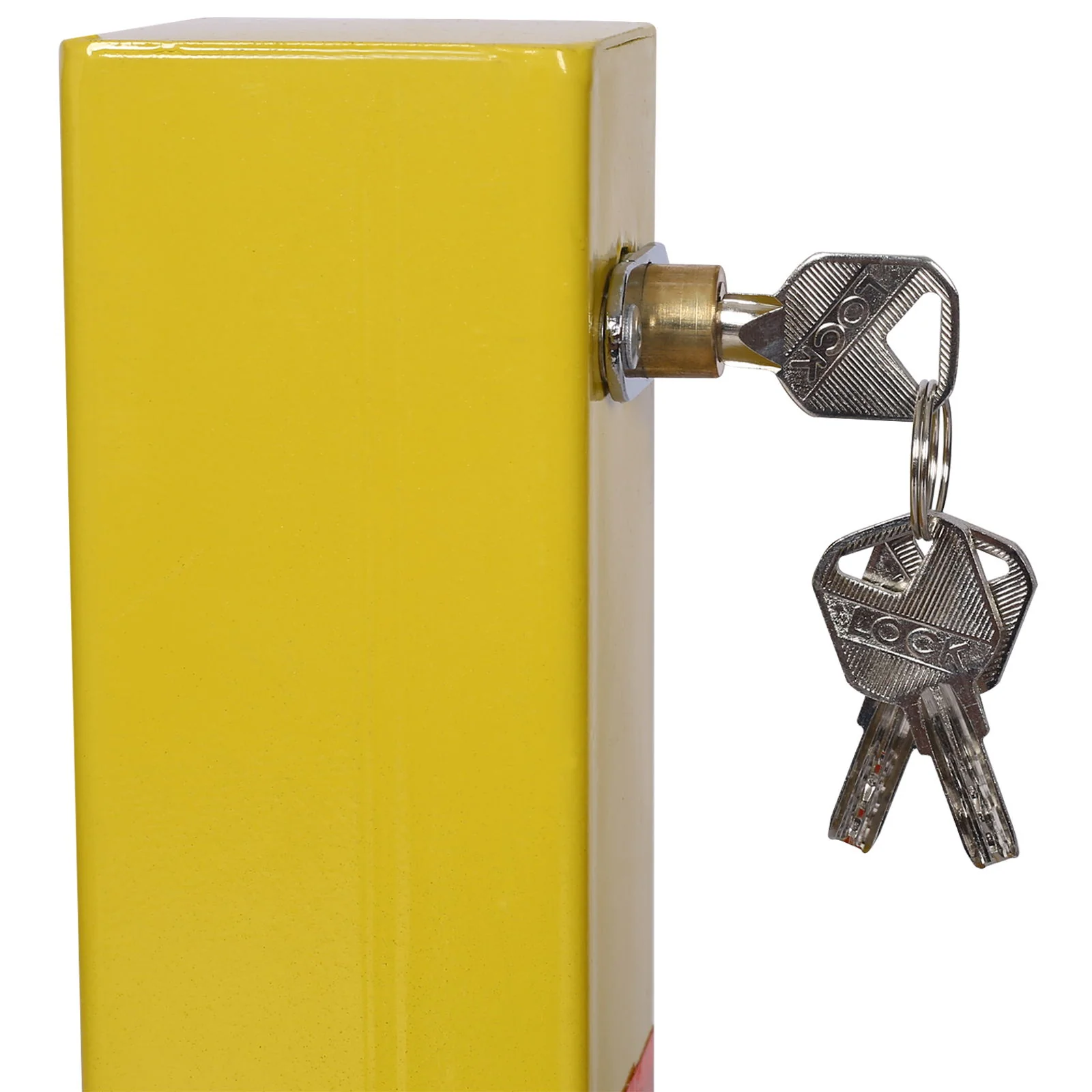 Square Parking Bollard Pole Barrier With Lock For Car Parking Protection And Home Garage Street Decor - Image 11