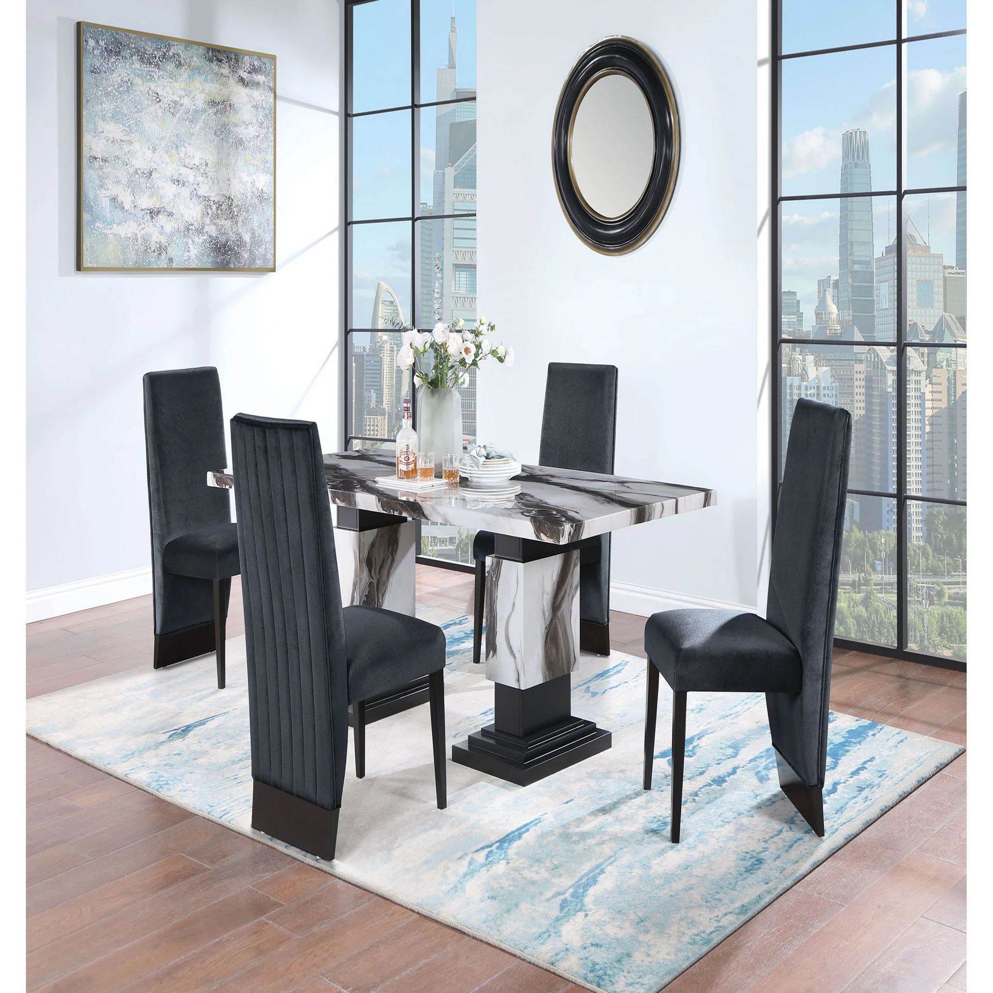 Stacey - Dining Table - Multicolor - Image 5
