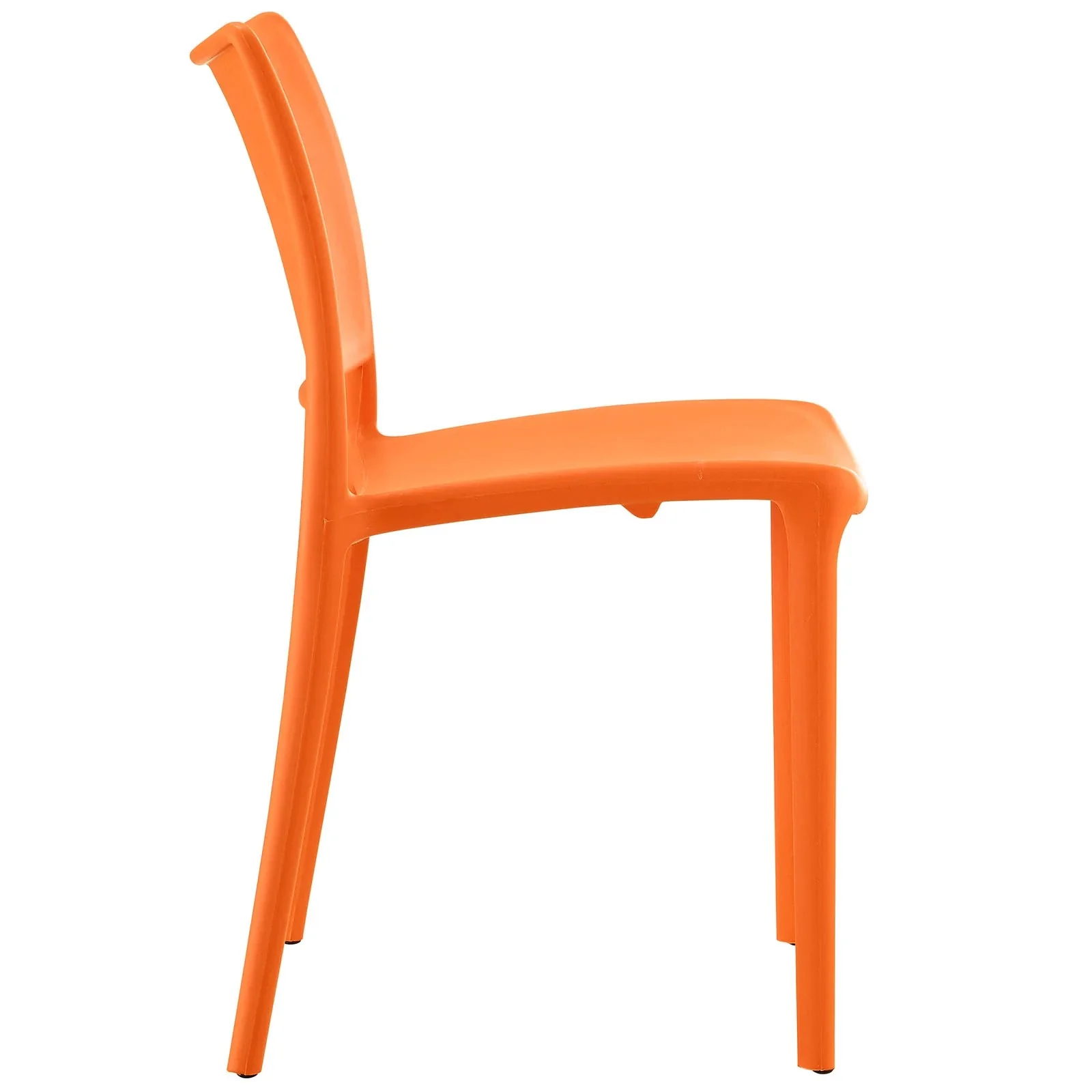 Stackable Polypropylene Dining Side Chair Set – Set of 4 - Image 8