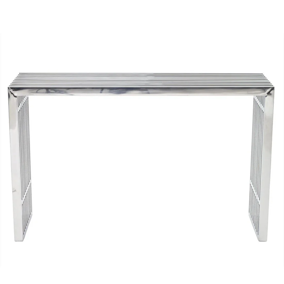 Stainless Steel Console Table – Tubular Frame 47 Inch - Image 5
