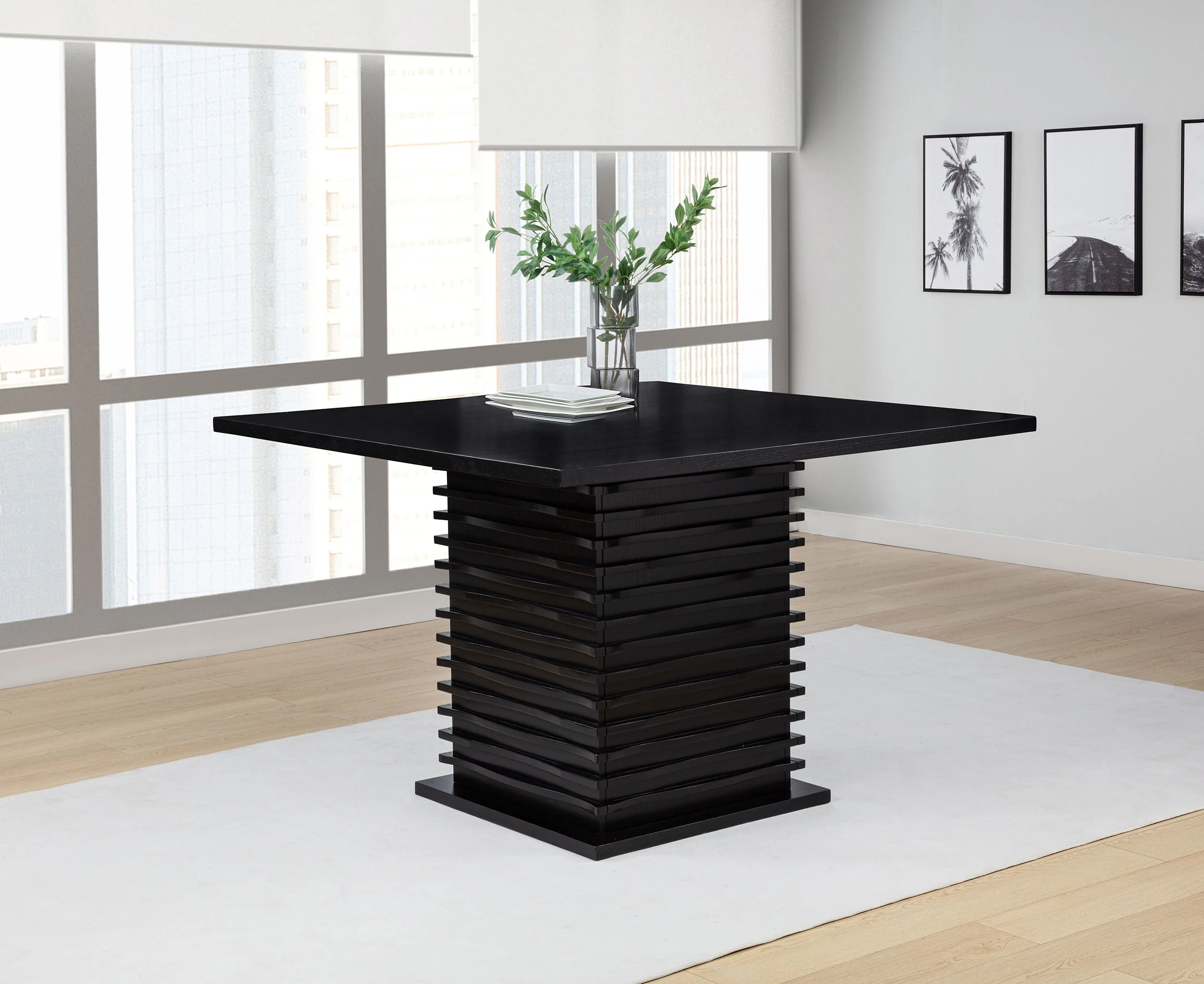 Stanton Square 54-Inch Counter Height Dining Table Black - Image 2