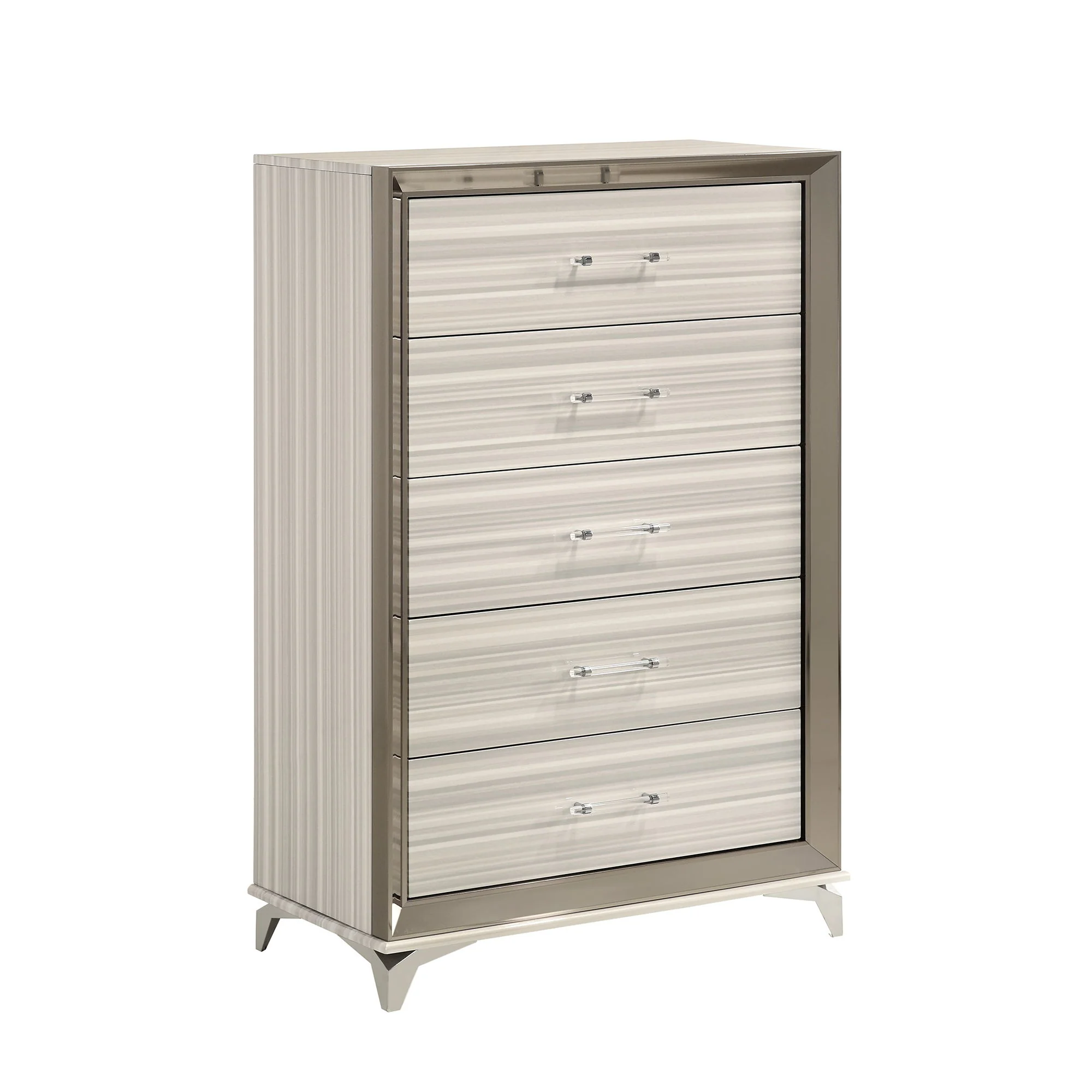 Star - 5 Pieces Bedroom Set Modern Design With LED - Image 3
