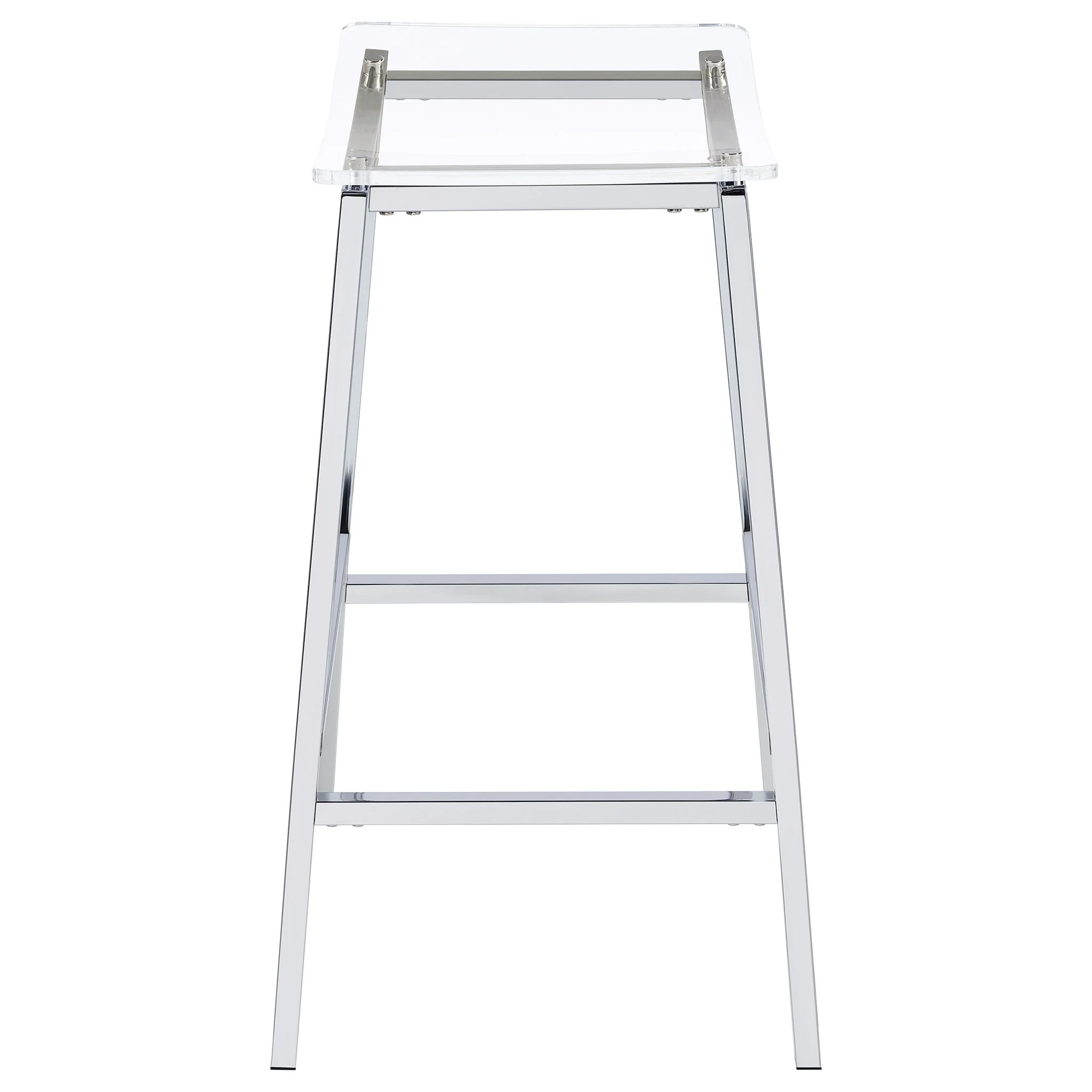 Staten - Backless Bar Stool (Set of 2) - Chrome - Image 5